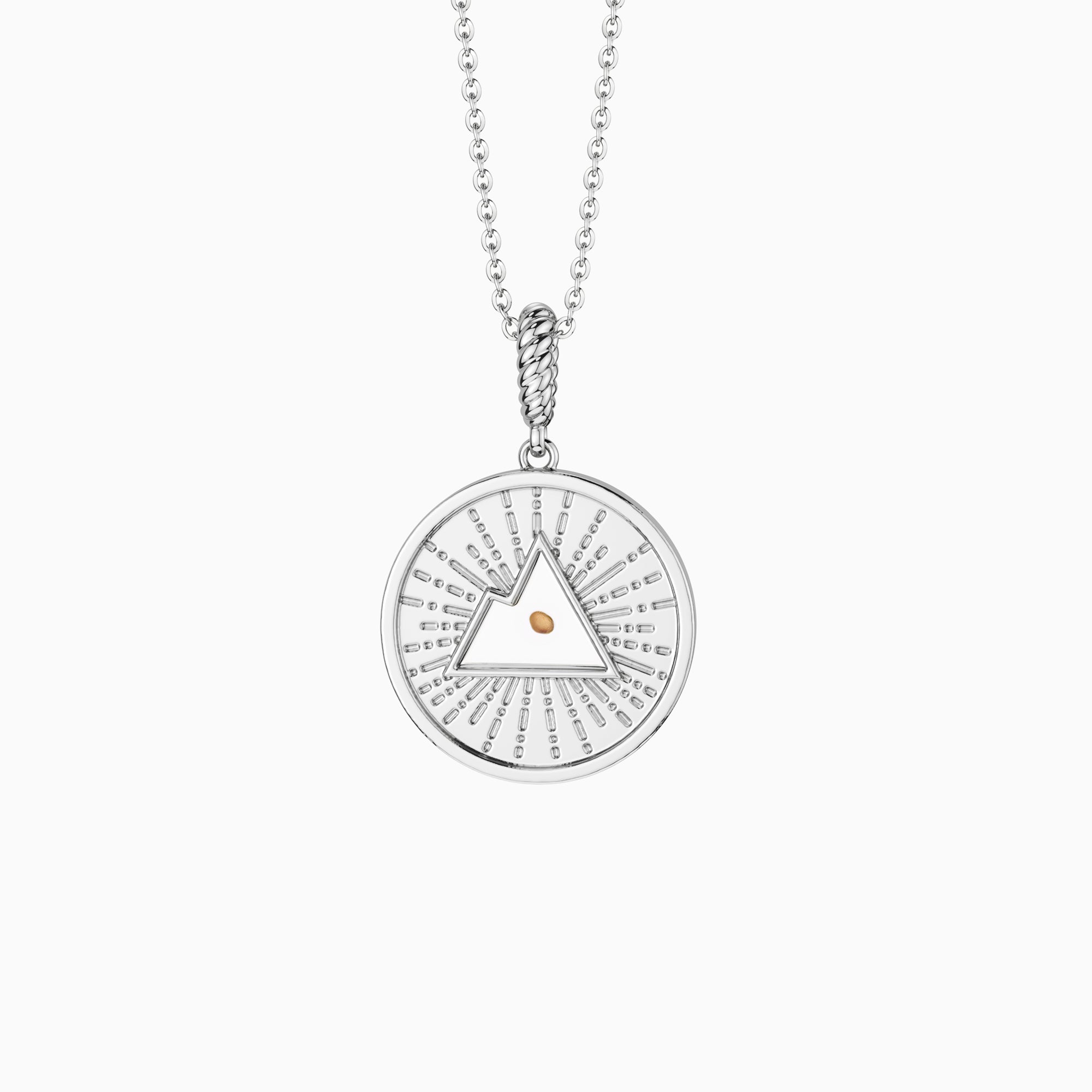 Radiant Mustard Seed Mountain Medallion Necklace - vanimy