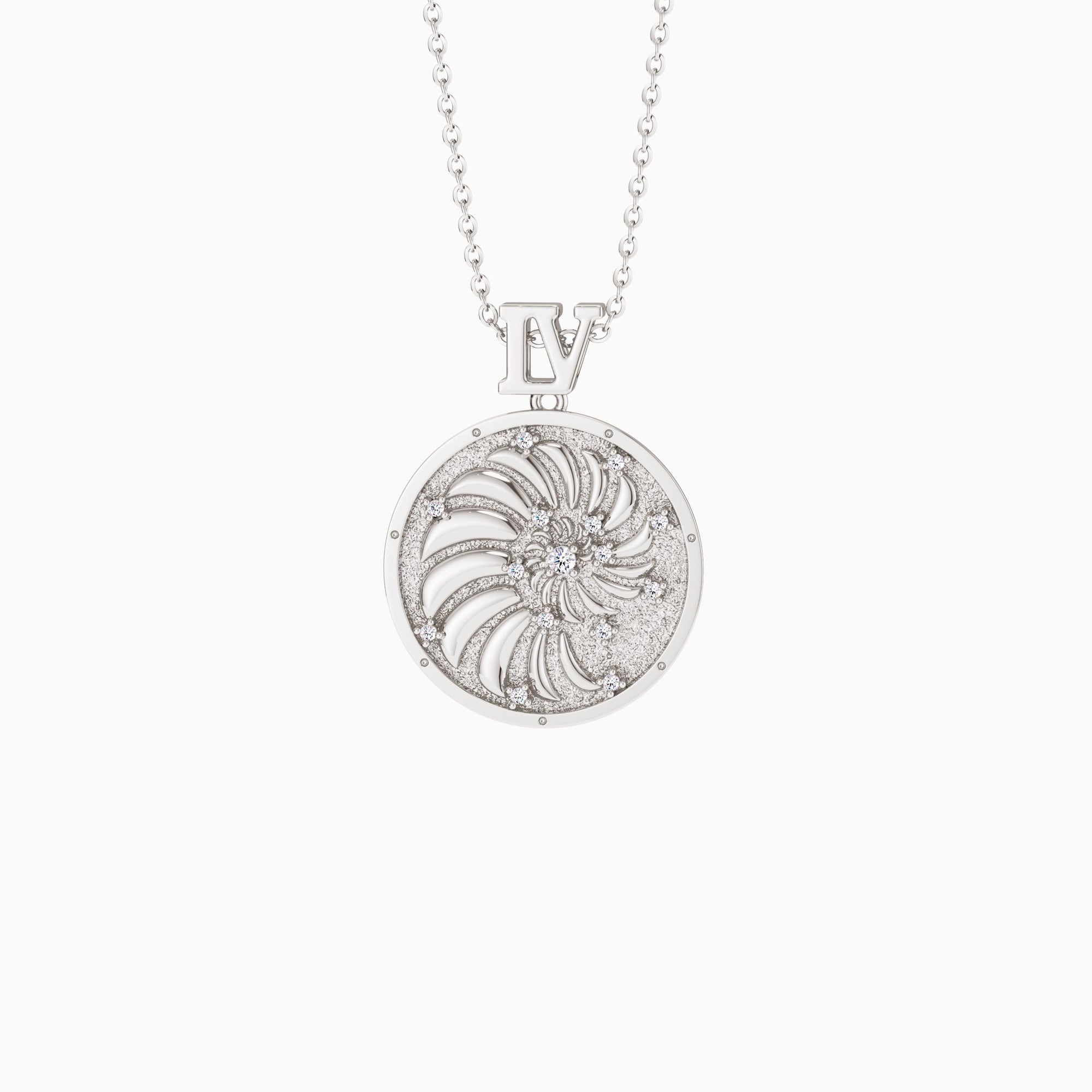 Promised Land Everyday Miracles Blessings Spiral Coin Medallion Necklace - vanimy
