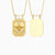 Personalized Cross Dove Celestial Protection Medallion Pendant Scapular Necklace - vanimy