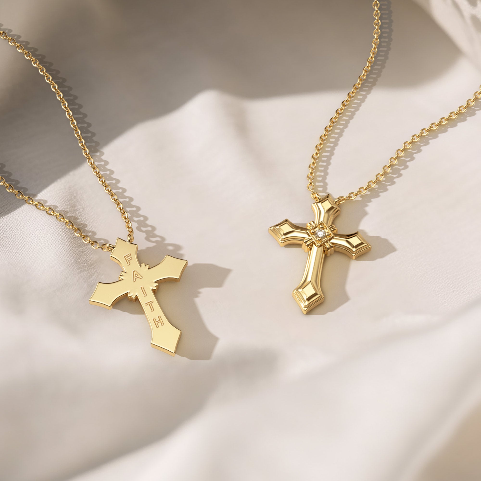 Gothic Cross Amulet Pendant Necklace - vanimy