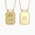 Let Go And Let God Cross Medallion Pendant Engraved Necklace - vanimy