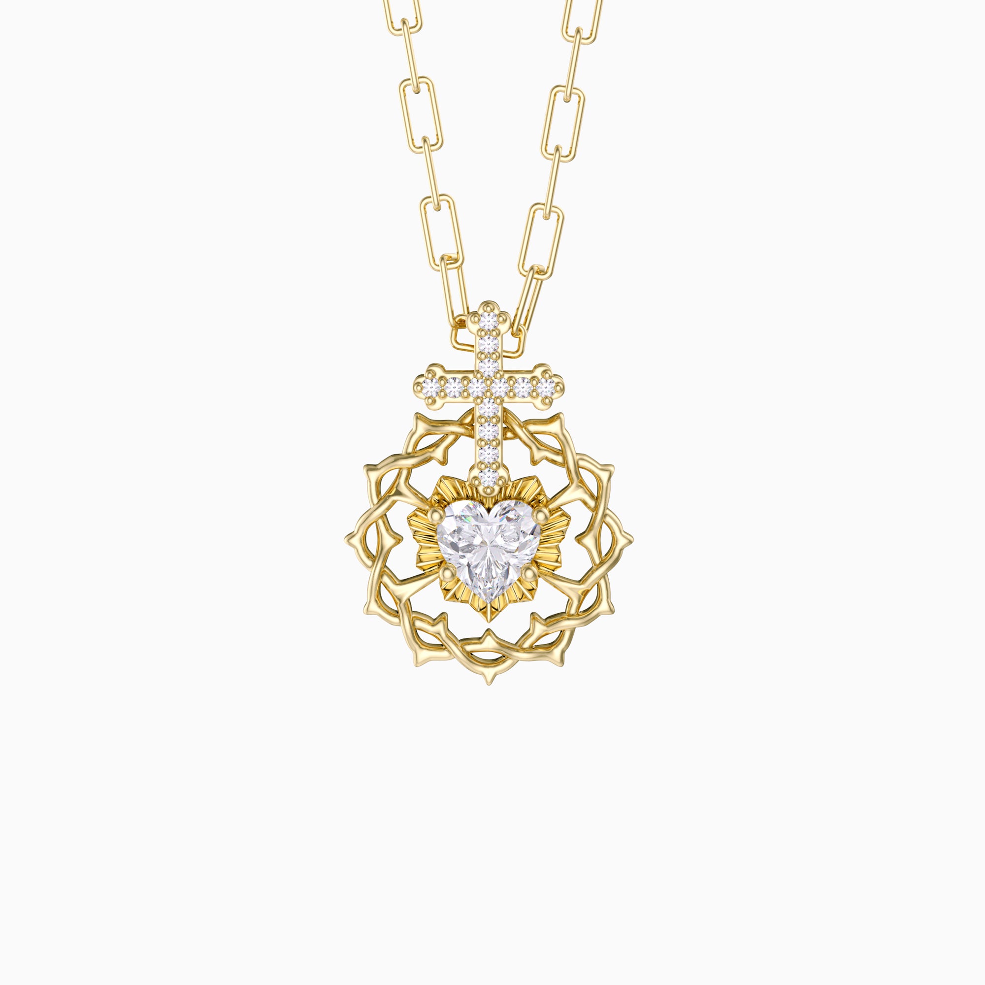 The Sacred Heart Pendant Necklace