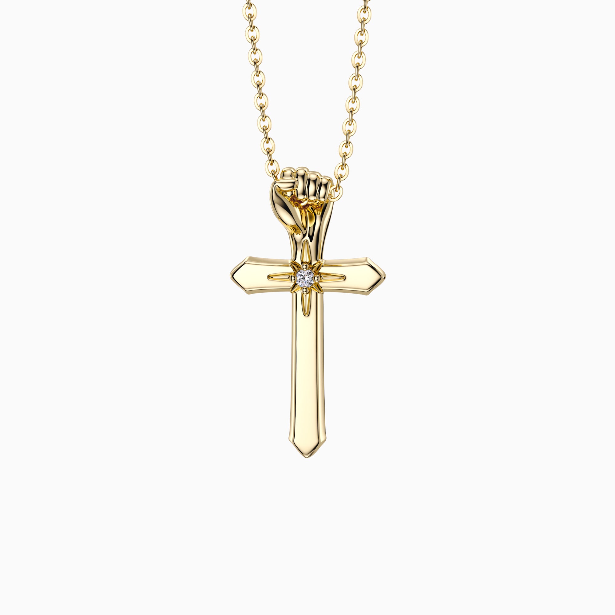 Fortitude Cross Pendant Necklace - vanimy