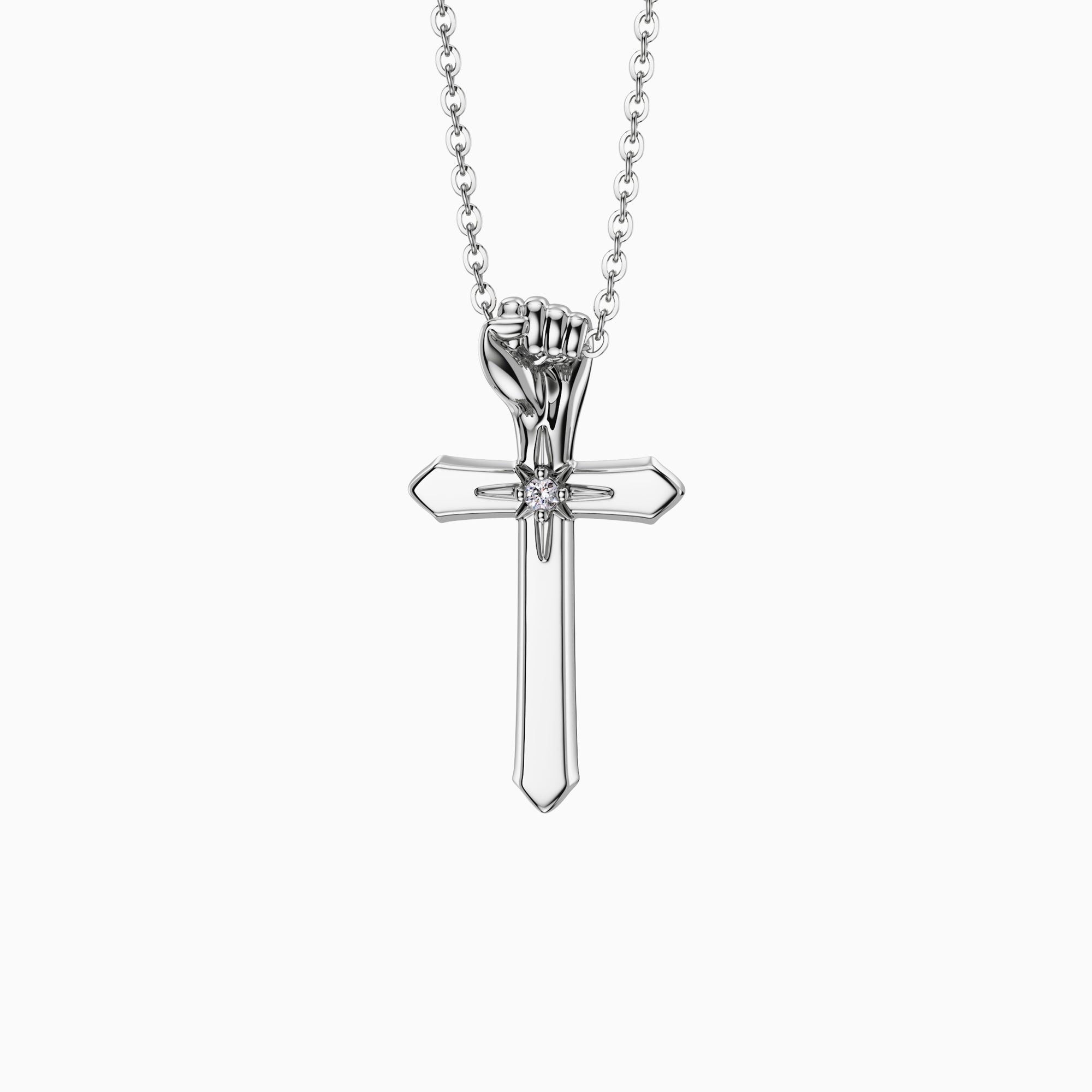 Fortitude Cross Pendant Necklace - vanimy
