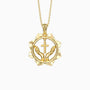 Divine Radiance Praying Hands Cross Pendant Necklace - vanimy
