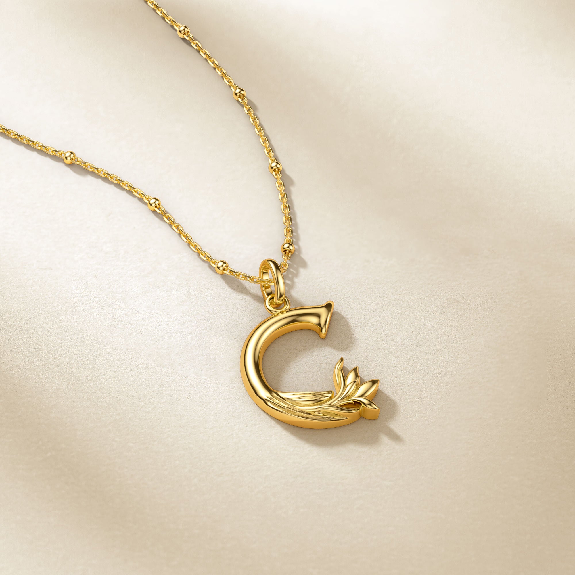 Crocus Blossom Letter C Pendant - vanimy