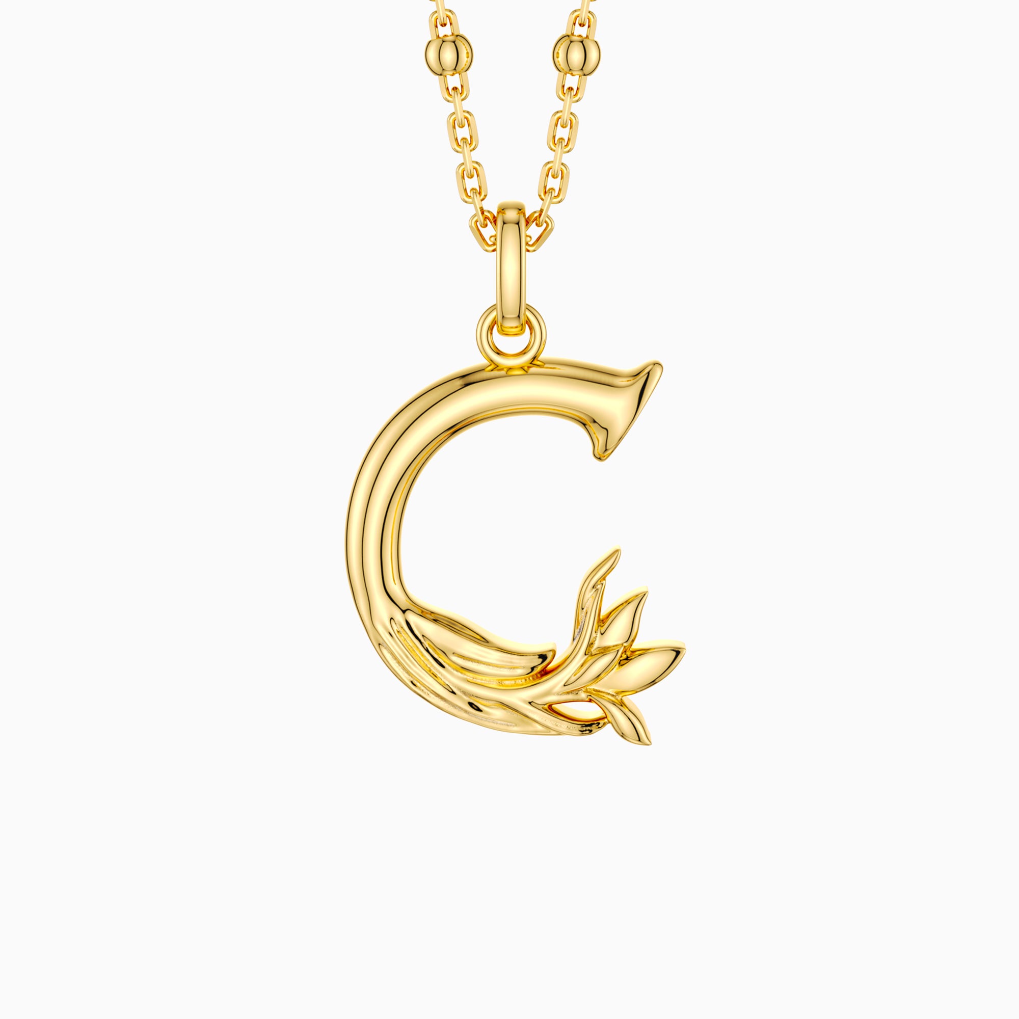 Crocus Blossom Letter C Pendant - vanimy