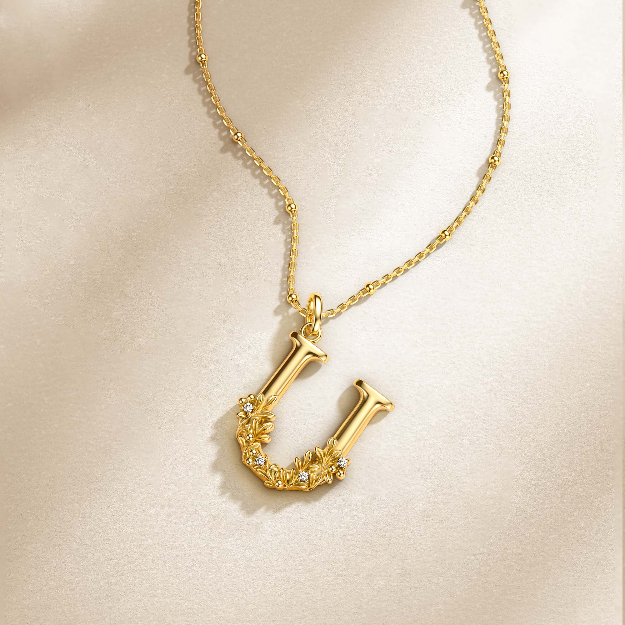 Uva Ursi Blossom Letter U Pendant - vanimy