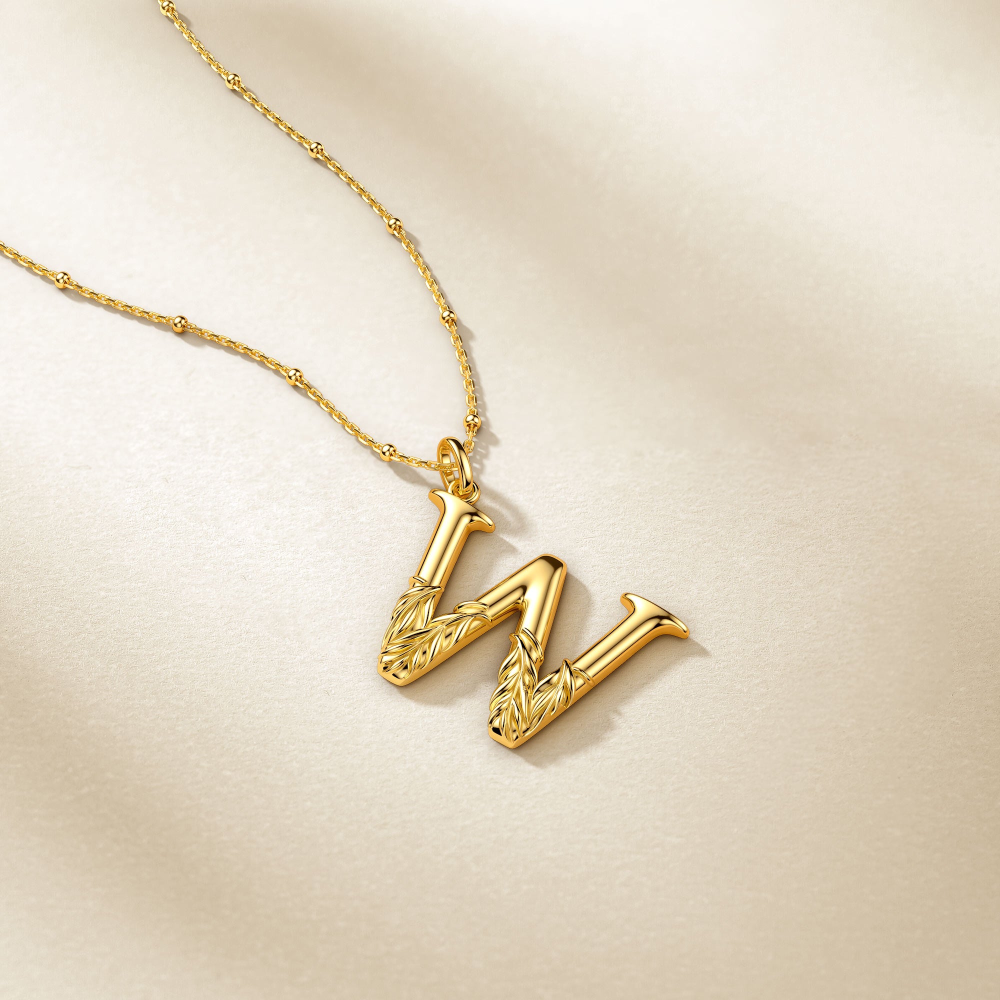 Willow Blossom Letter W Pendant - vanimy