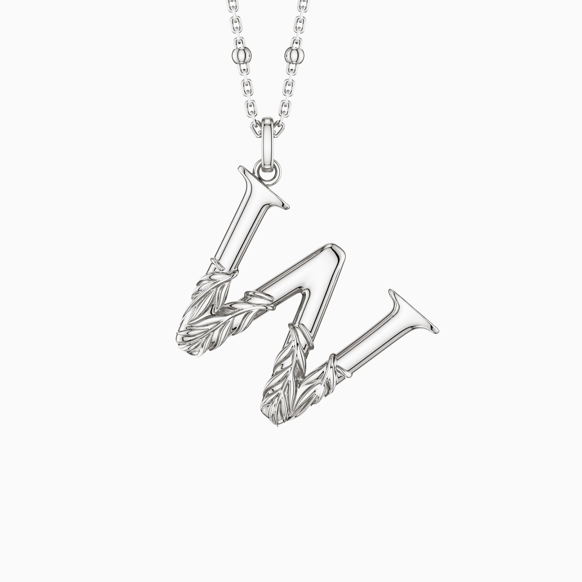 Willow Blossom Letter W Pendant - vanimy