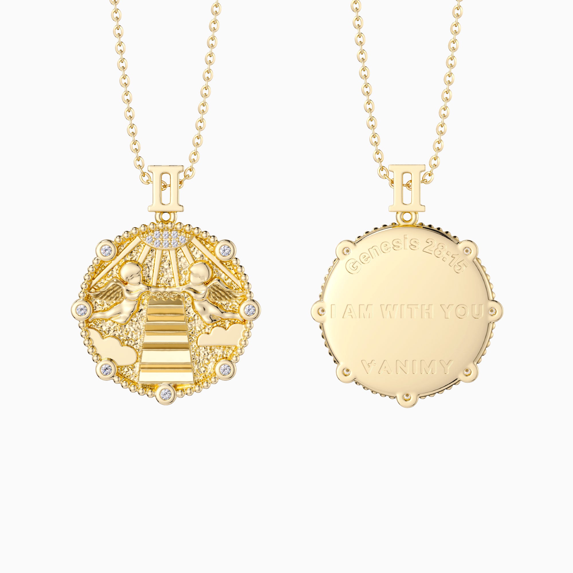Promised Land Angel Divine Guidance Pendant Necklace - vanimy