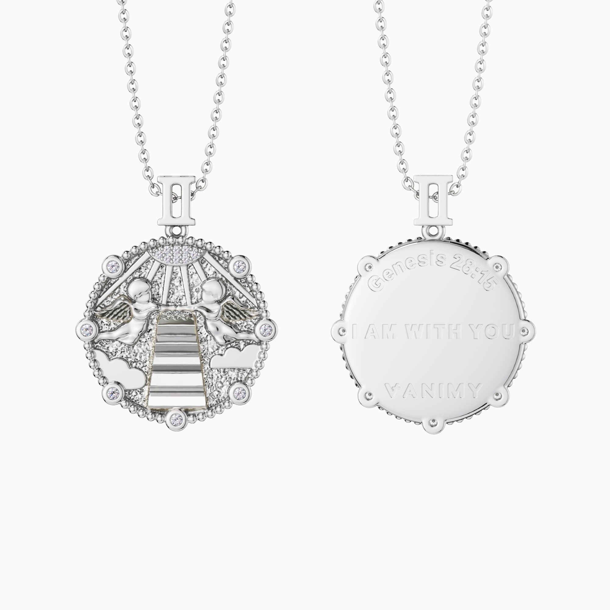 Promised Land Angel Divine Guidance Pendant Necklace - vanimy