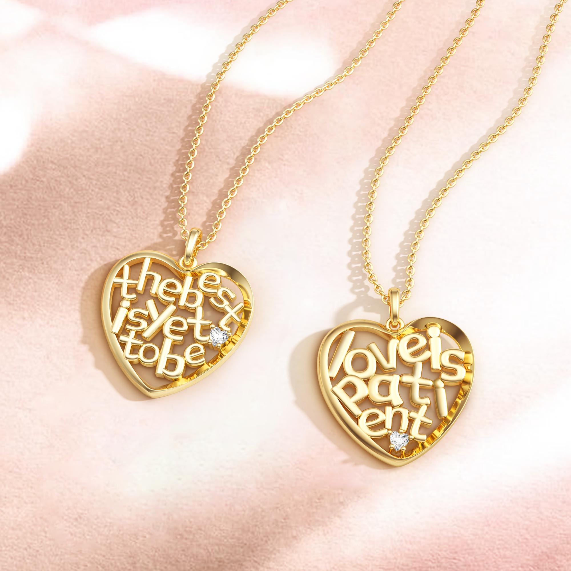 'The Best Is Yet To Be' Infinite Love Heart Pendant Necklace - vanimy