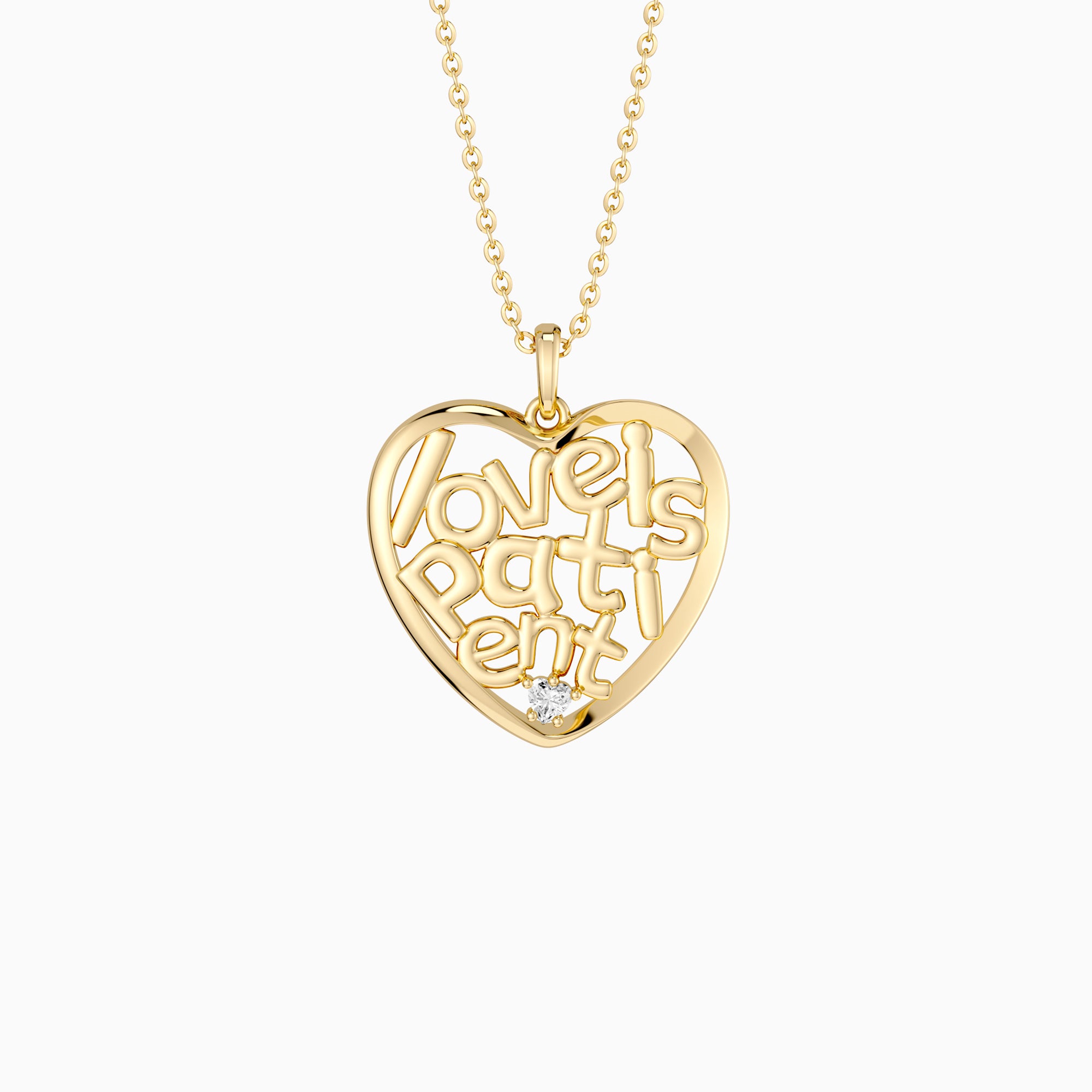 'Love Is Patient' Infinite Love Heart Pendant Necklace - vanimy