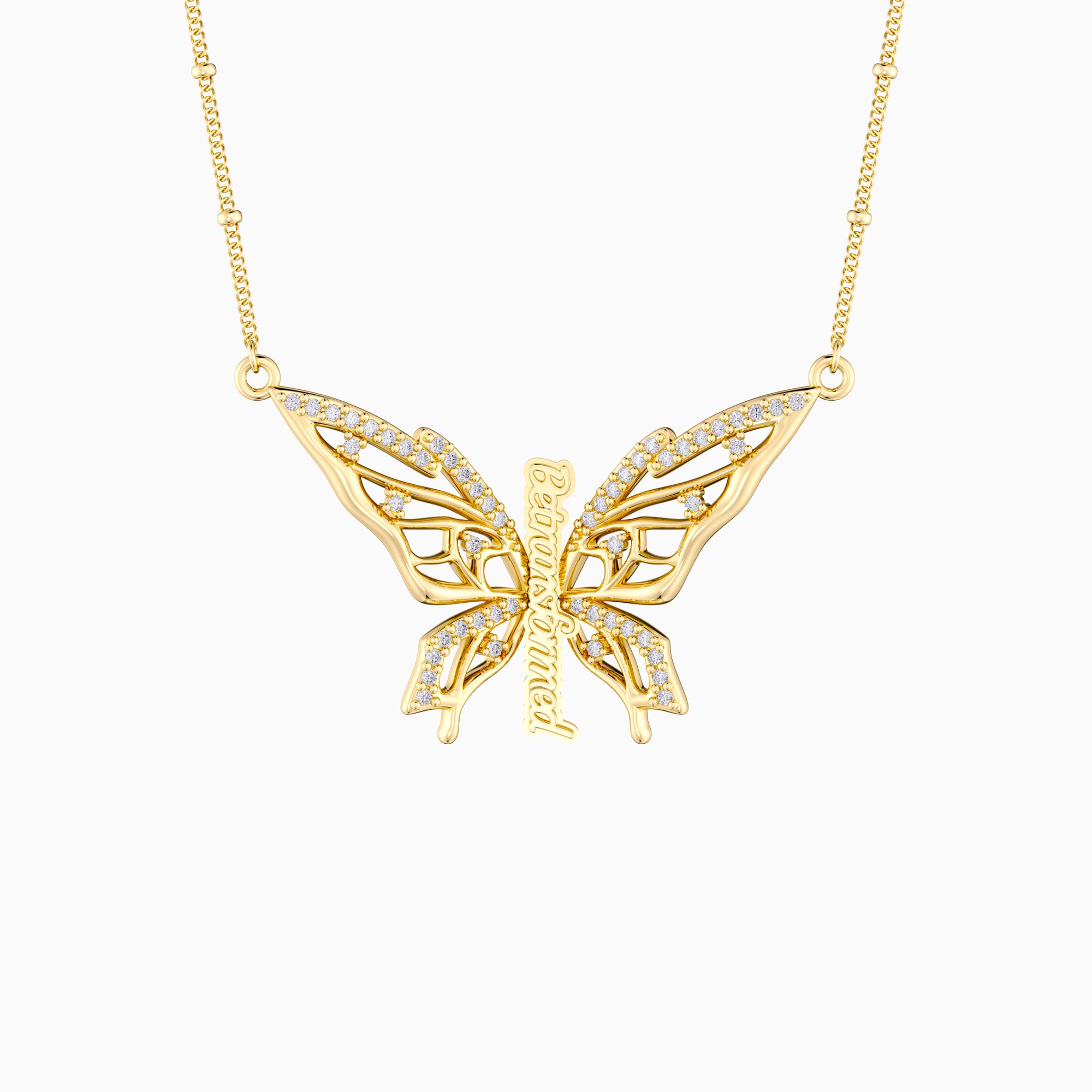 Be Transformed Molten Butterfly Necklace - vanimy