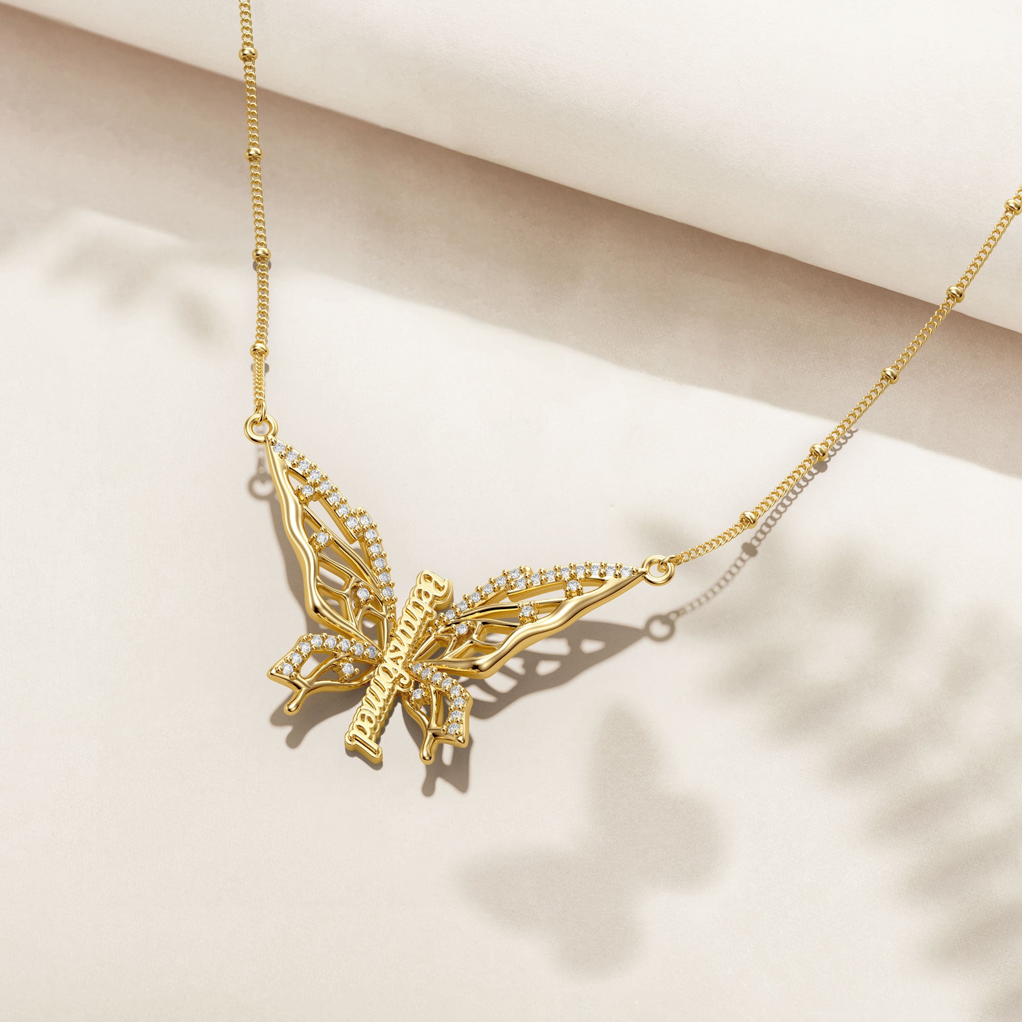 Be Transformed Molten Butterfly Necklace - vanimy
