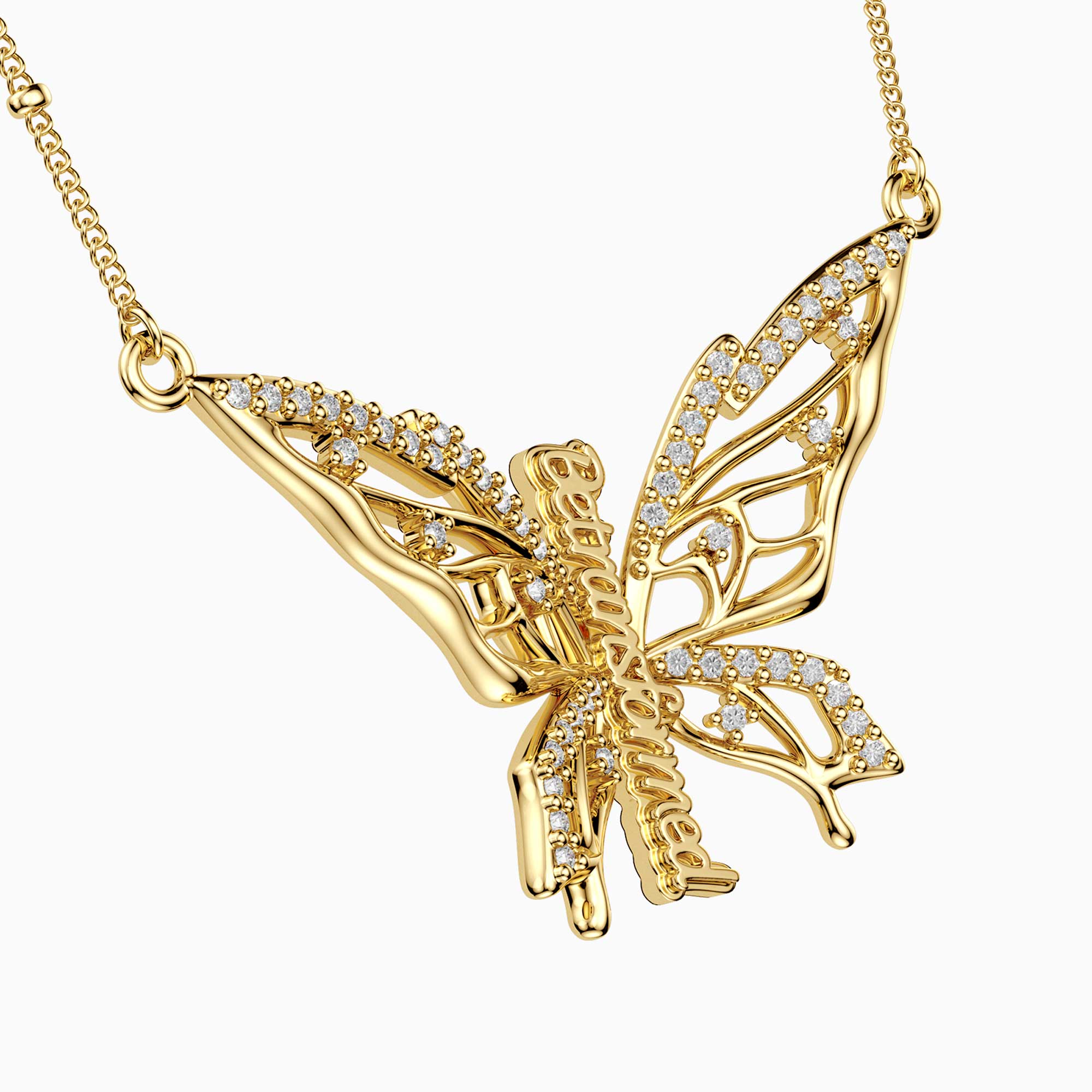 Be Transformed Molten Butterfly Necklace - vanimy