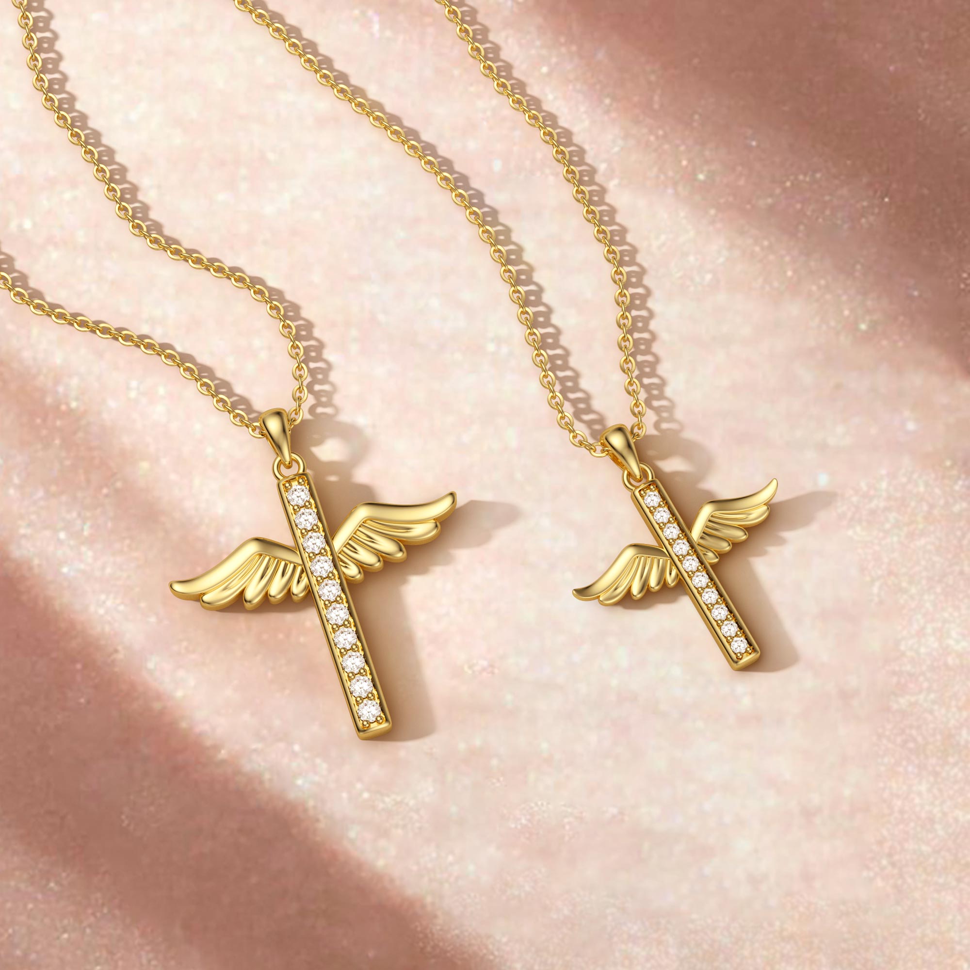 Eternal Guardian Wing Mini Pendant Necklace - vanimy