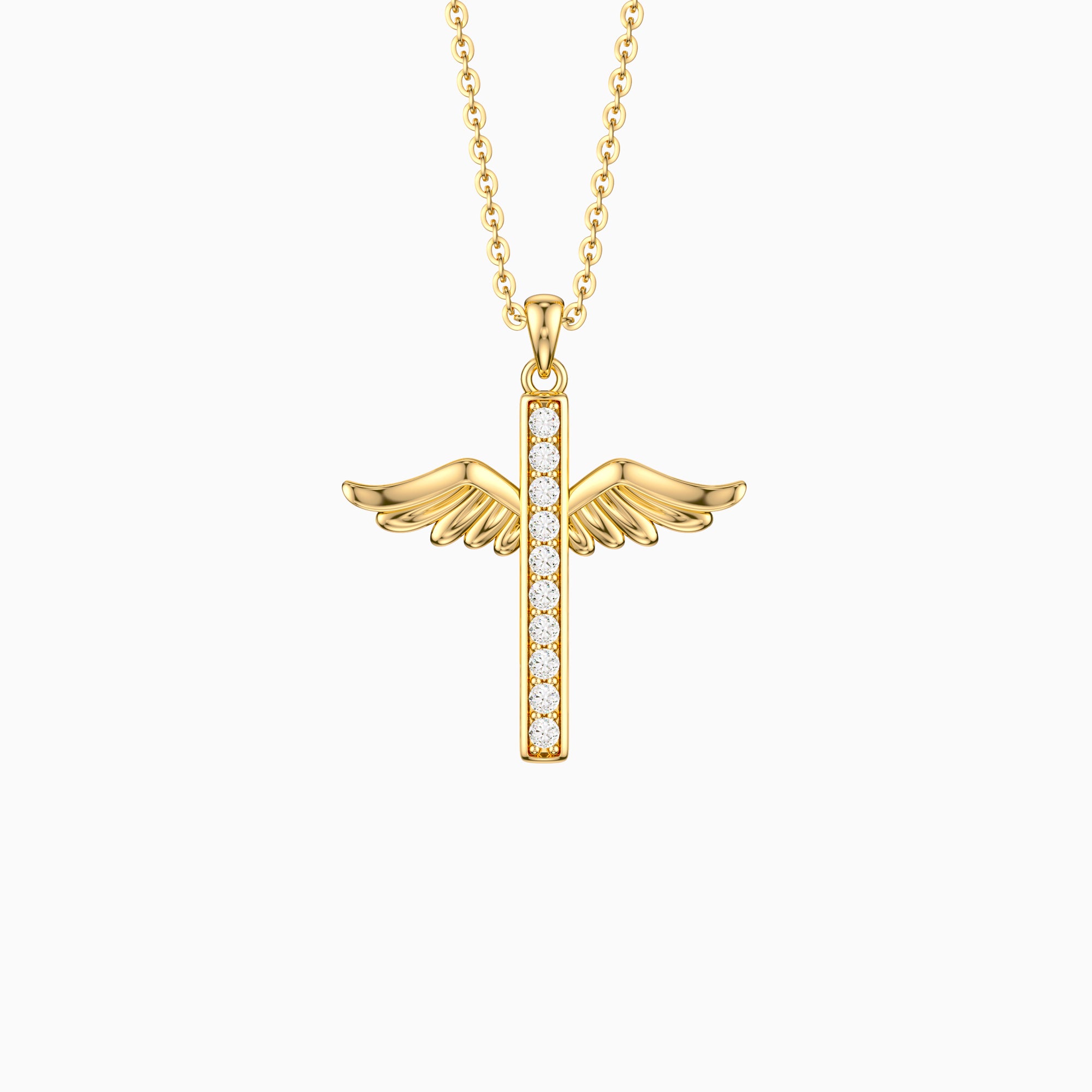 Eternal Guardian Wing Classic Pendant Necklace - vanimy