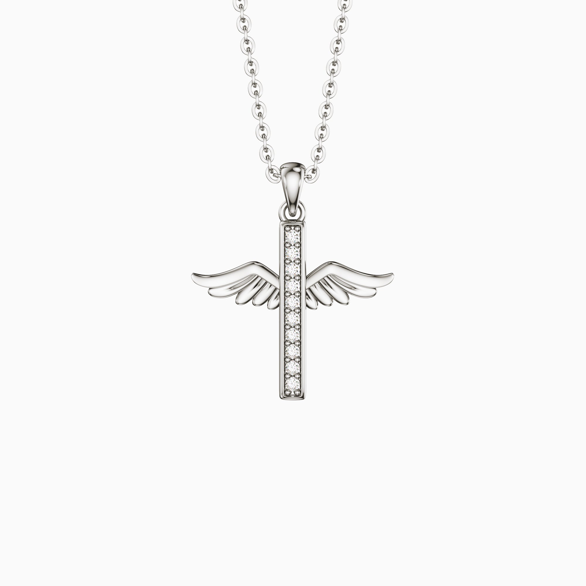 Eternal Guardian Wing Mini Pendant Necklace - vanimy