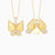 Personalized Metamorphosis Butterfly Engraved Necklace - vanimy