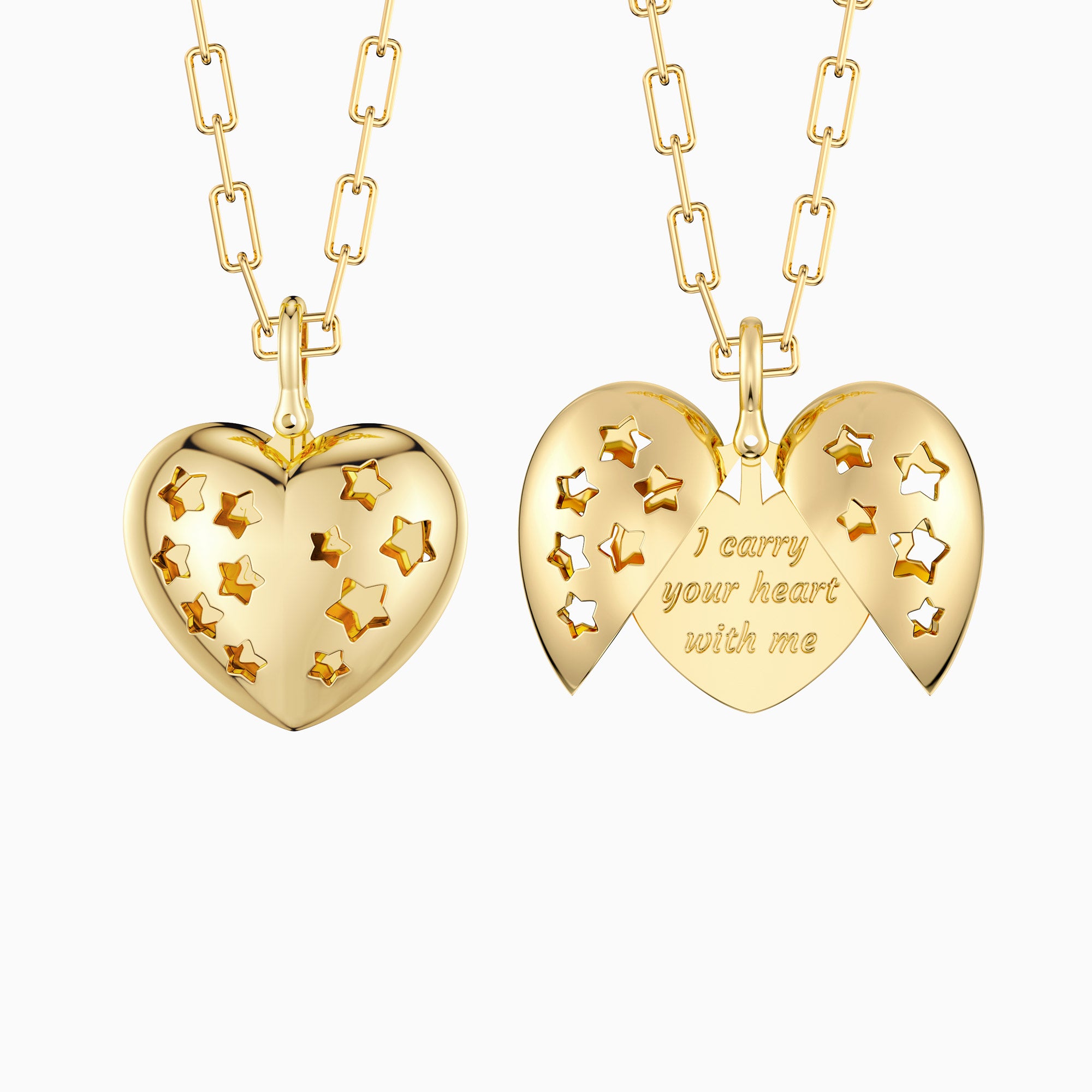 Stellar Love Heart Pendant Necklace - vanimy