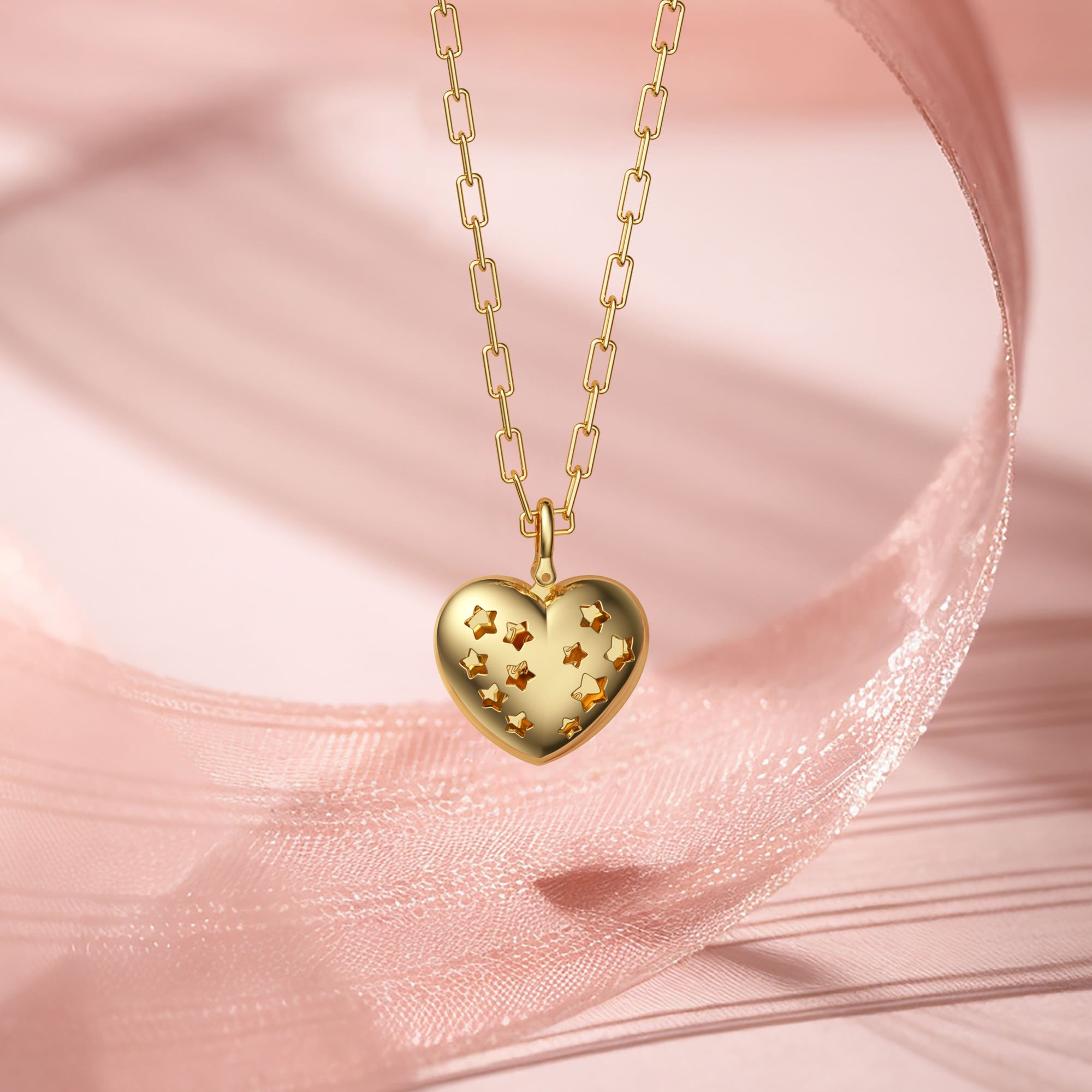 Stellar Love Heart Pendant Necklace - vanimy