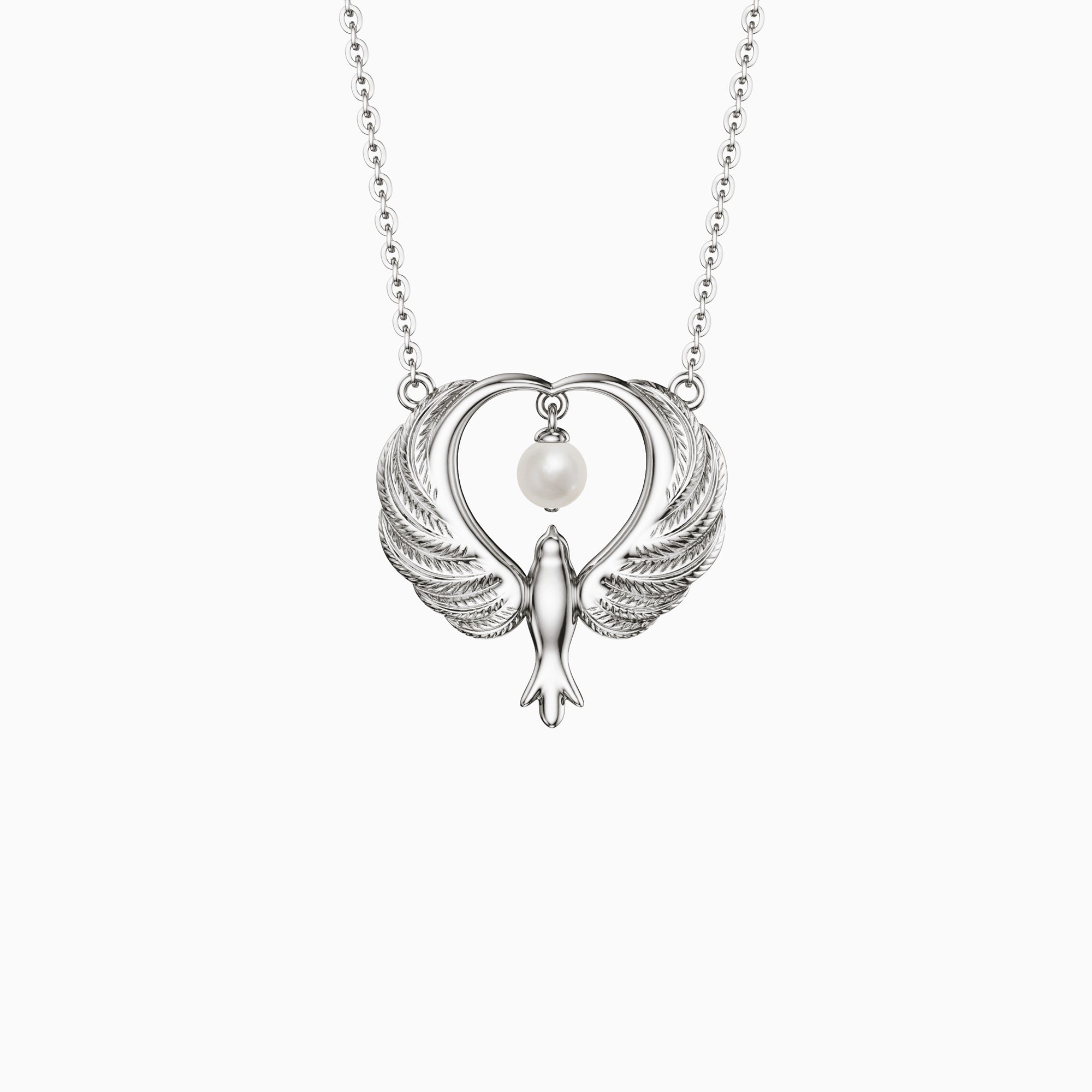 Maternal Love Dove Pearl Necklace - vanimy
