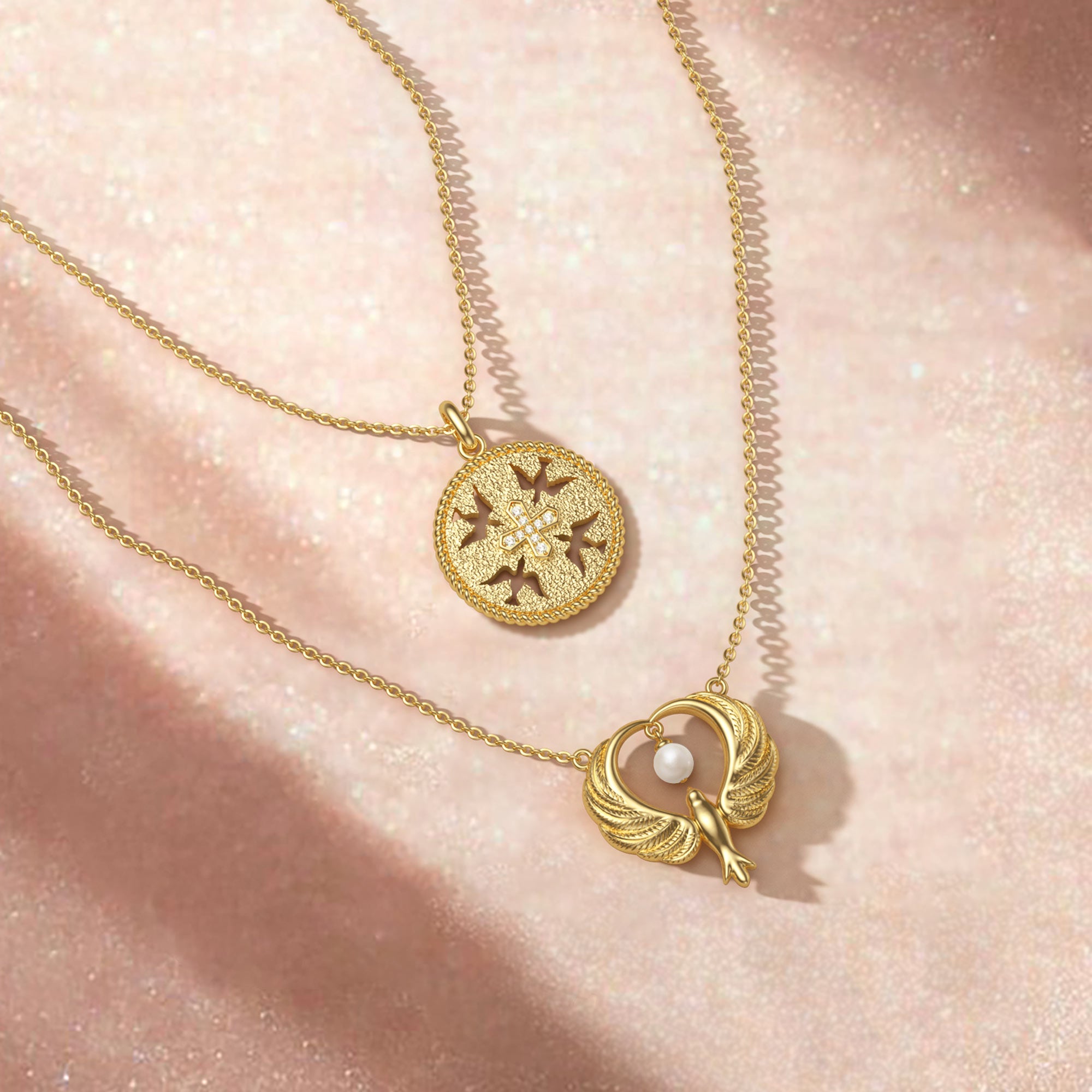 Maternal Love Dove Pearl Necklace - vanimy