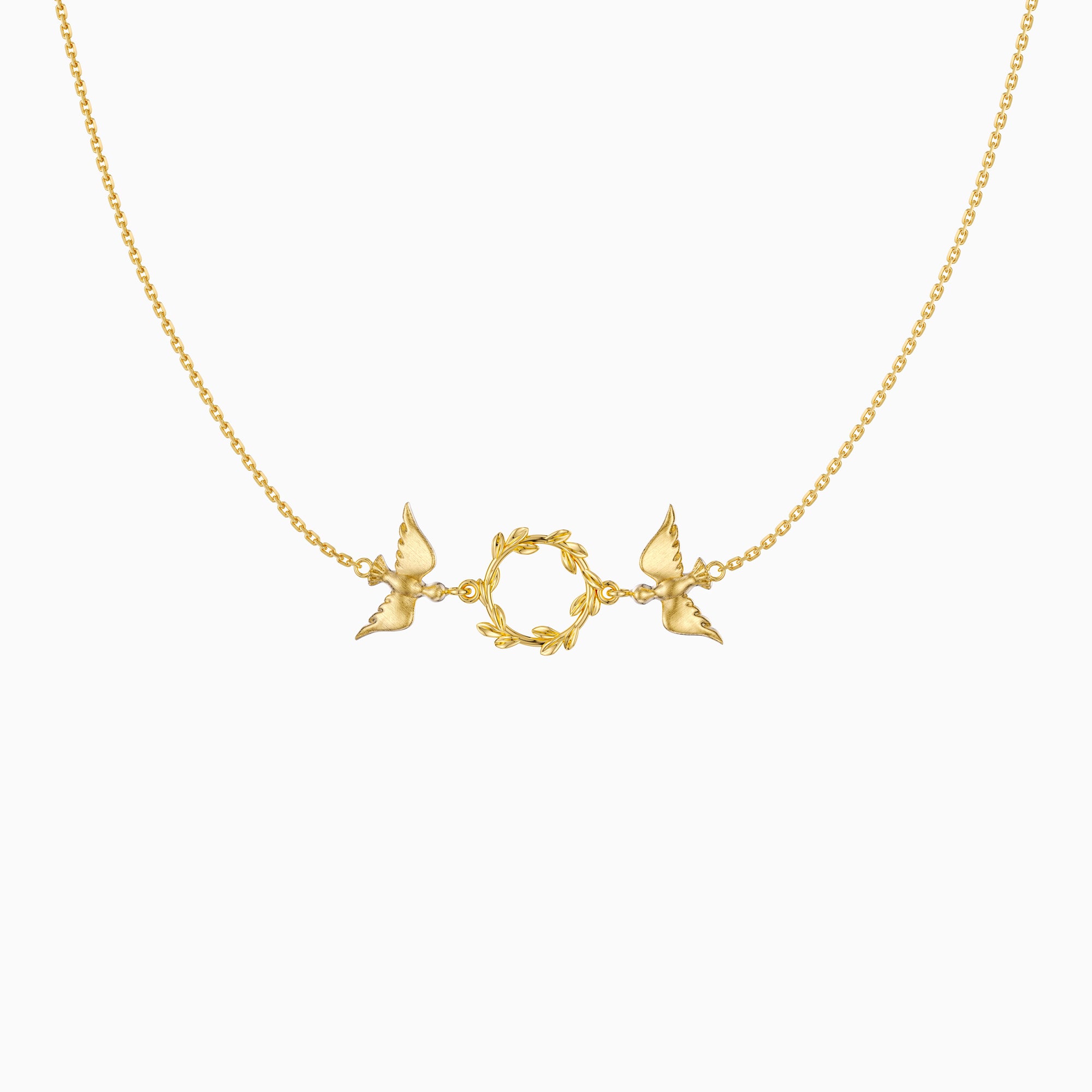 Dove Olive Branch Necklace - vanimy