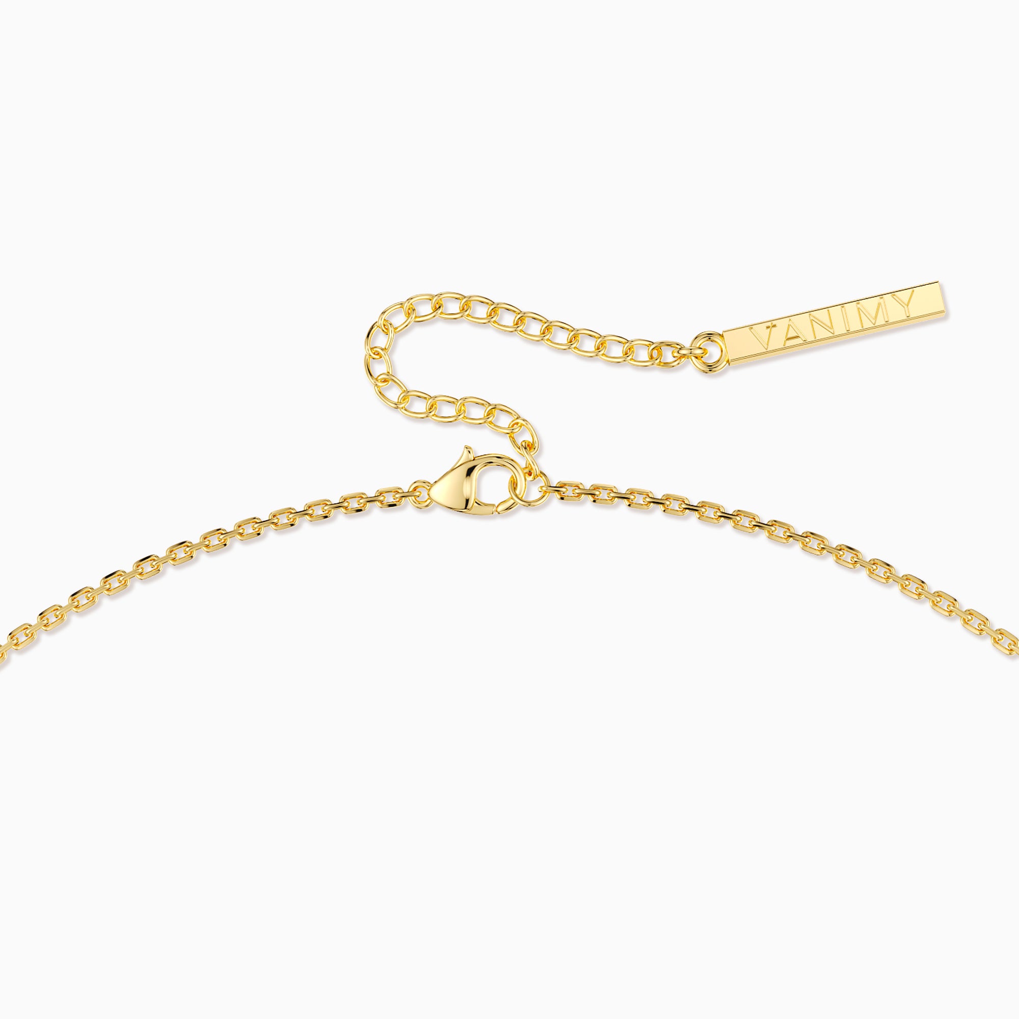 Pave Five Hearts Station Necklace - vanimy