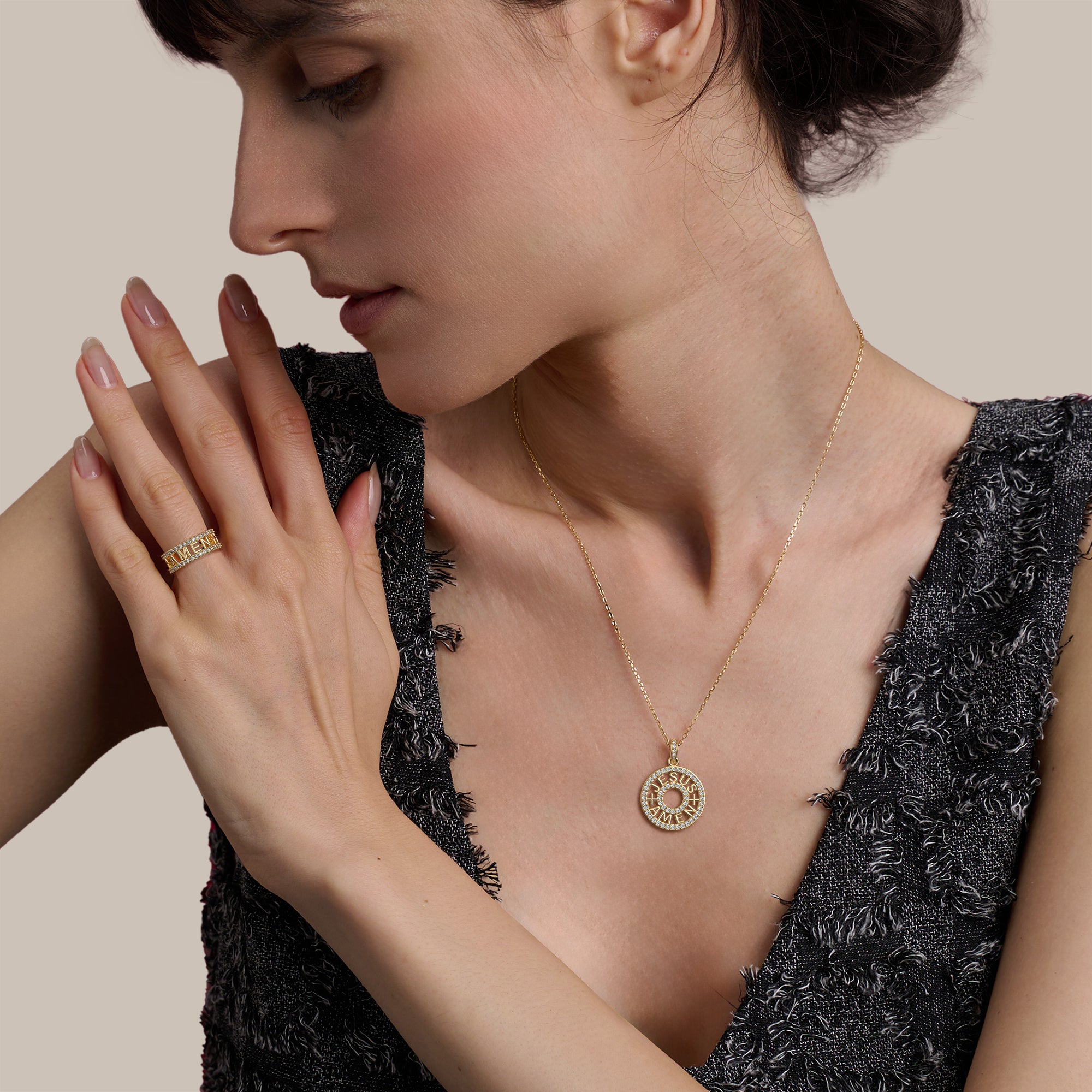Ladies' Necklace Amen BT1G7BBL17 main image 0