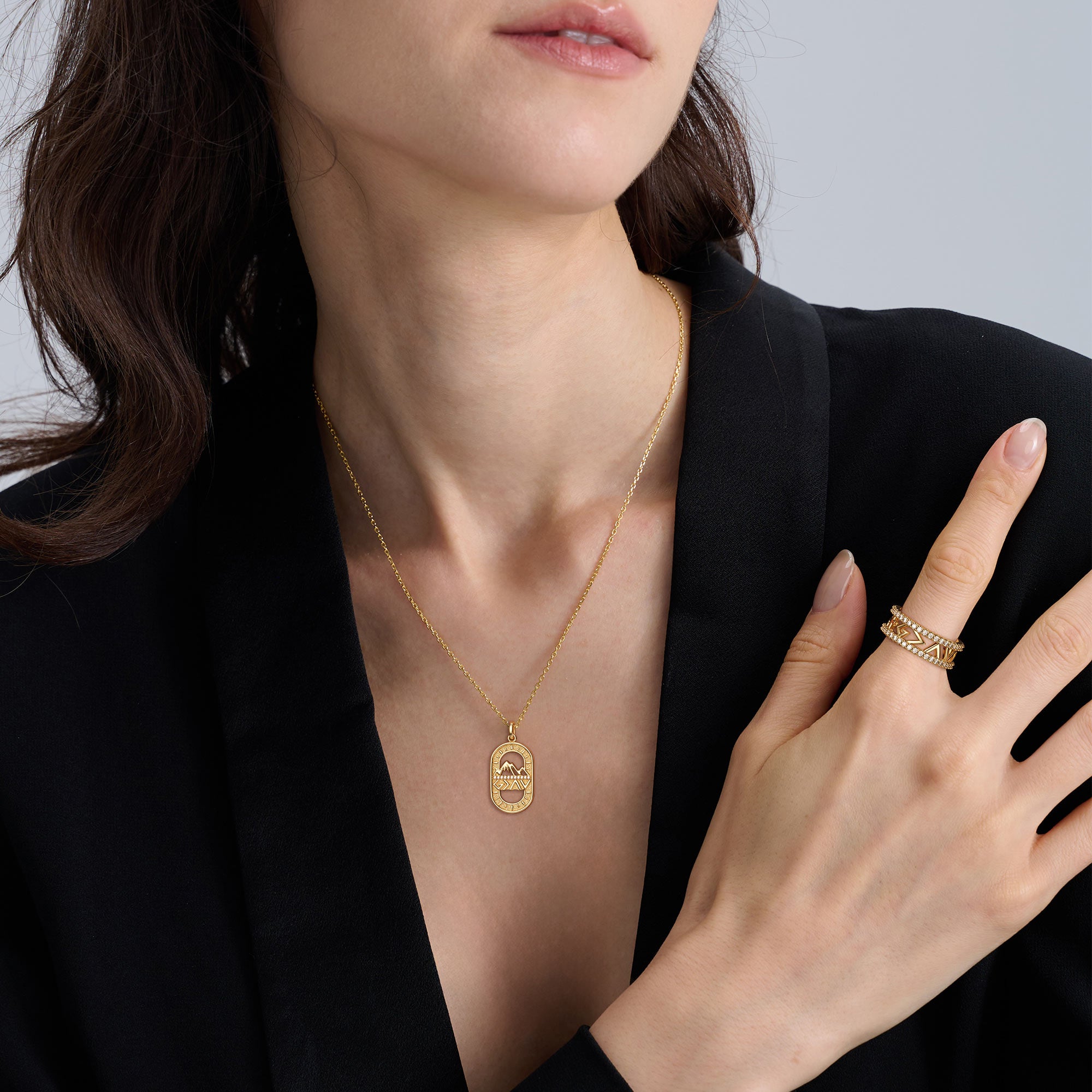 God is Greater Than the Highs and Lows Pendant Necklace