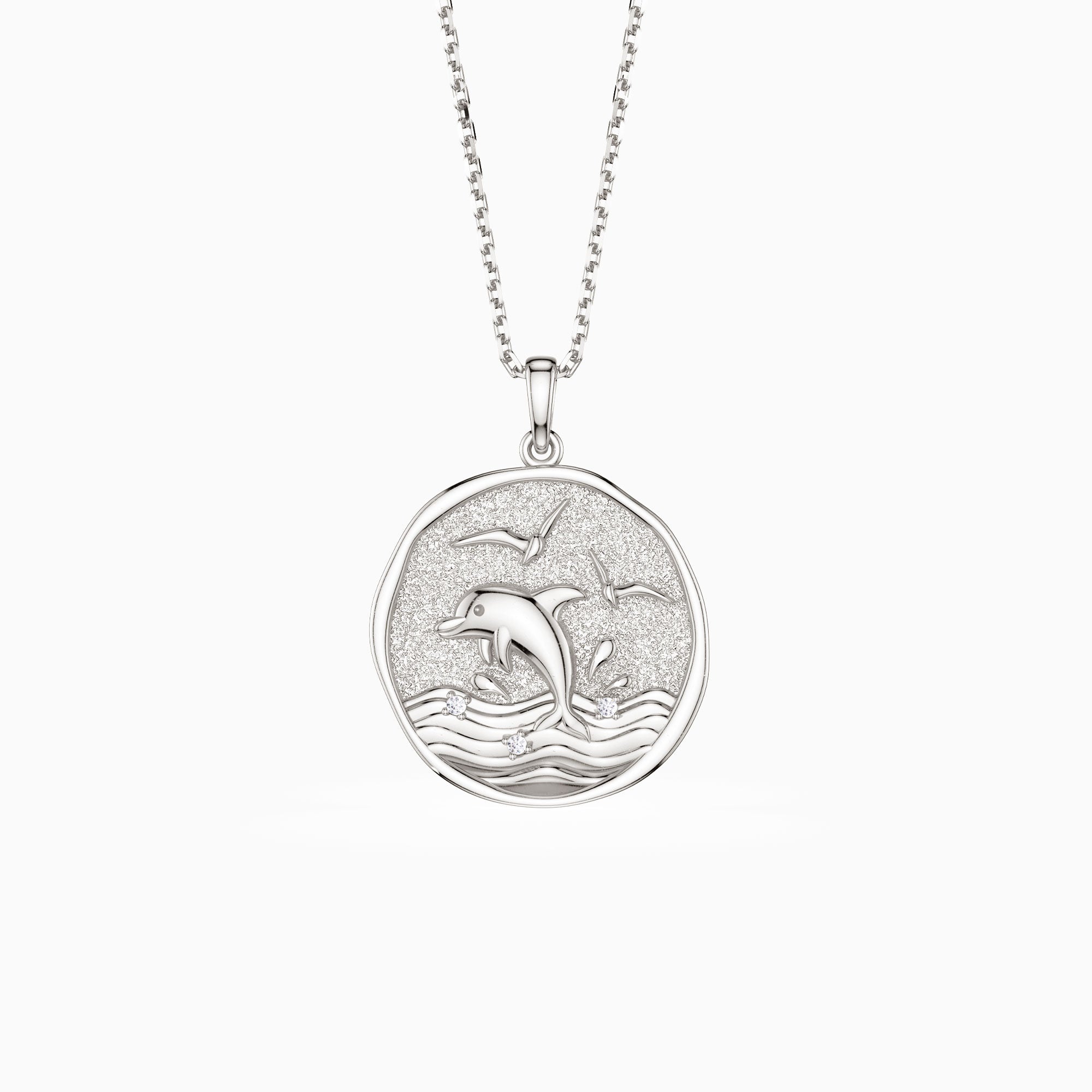 Collier avec pendentif dauphin danse de l'océan Promised Land