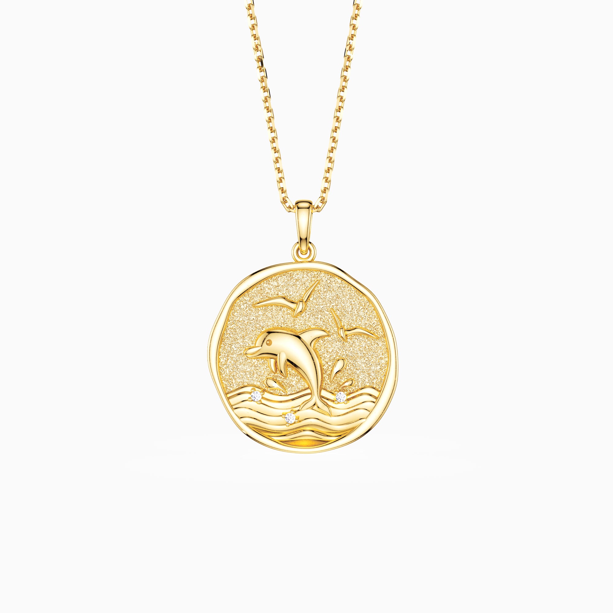 Collier avec pendentif dauphin danse de l'océan Promised Land