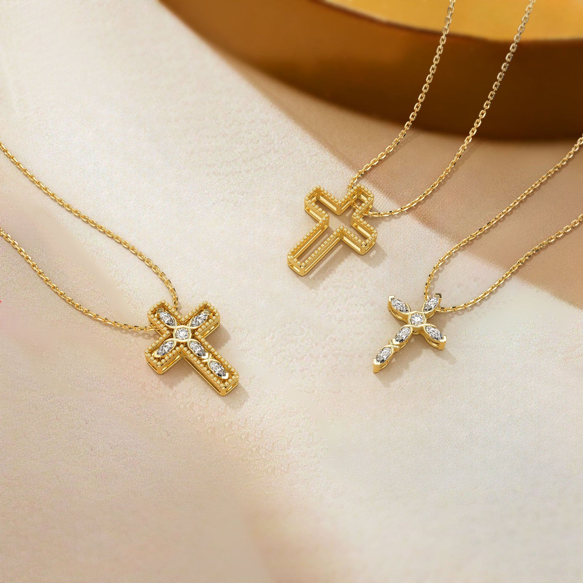 Vielseitige Halskette mit Ichthys-Kreuz-Anhänger