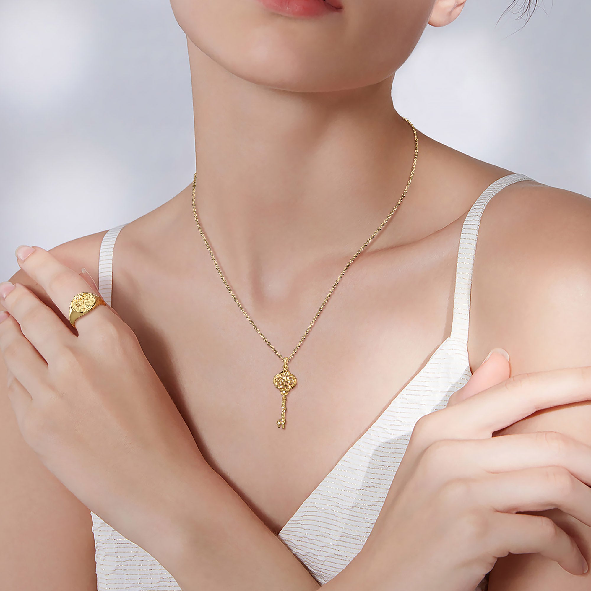 Manifestation Key to Growth Necklace
