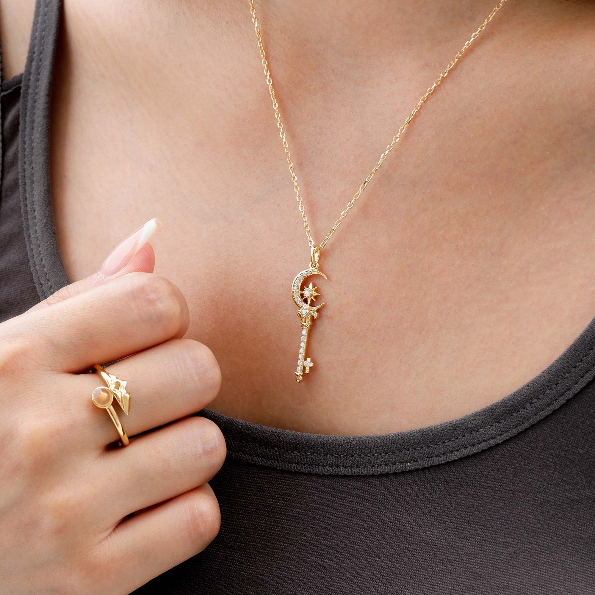 Manifestation Key to Wisdom Necklace