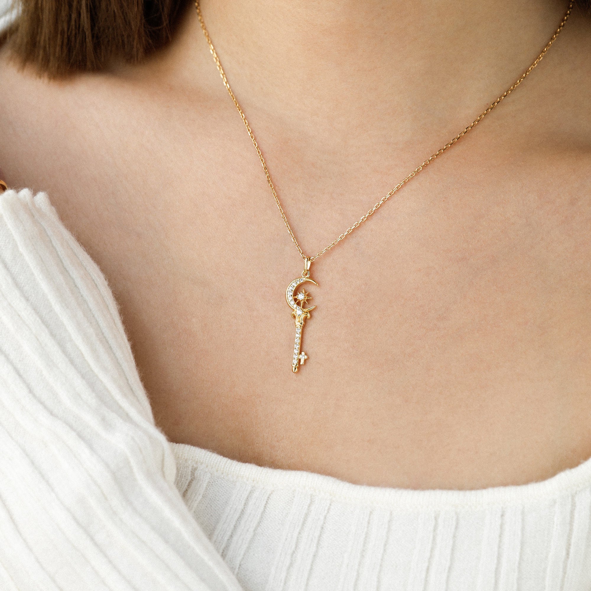 Manifestation Key to Wisdom Necklace