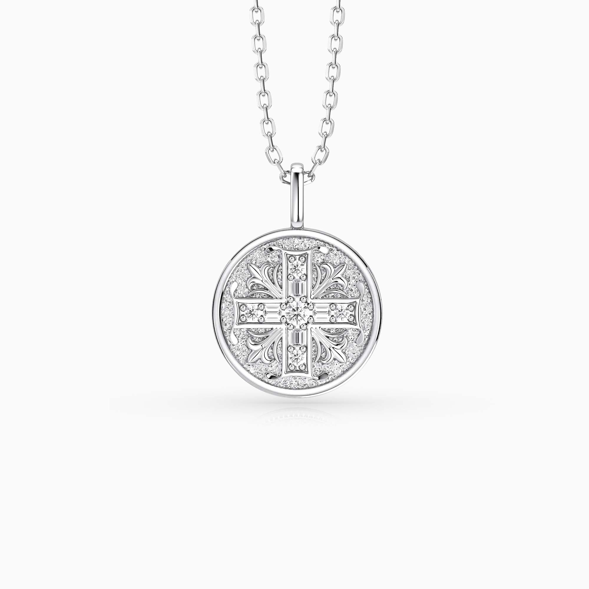 Byzantine Cross Medallion Necklace