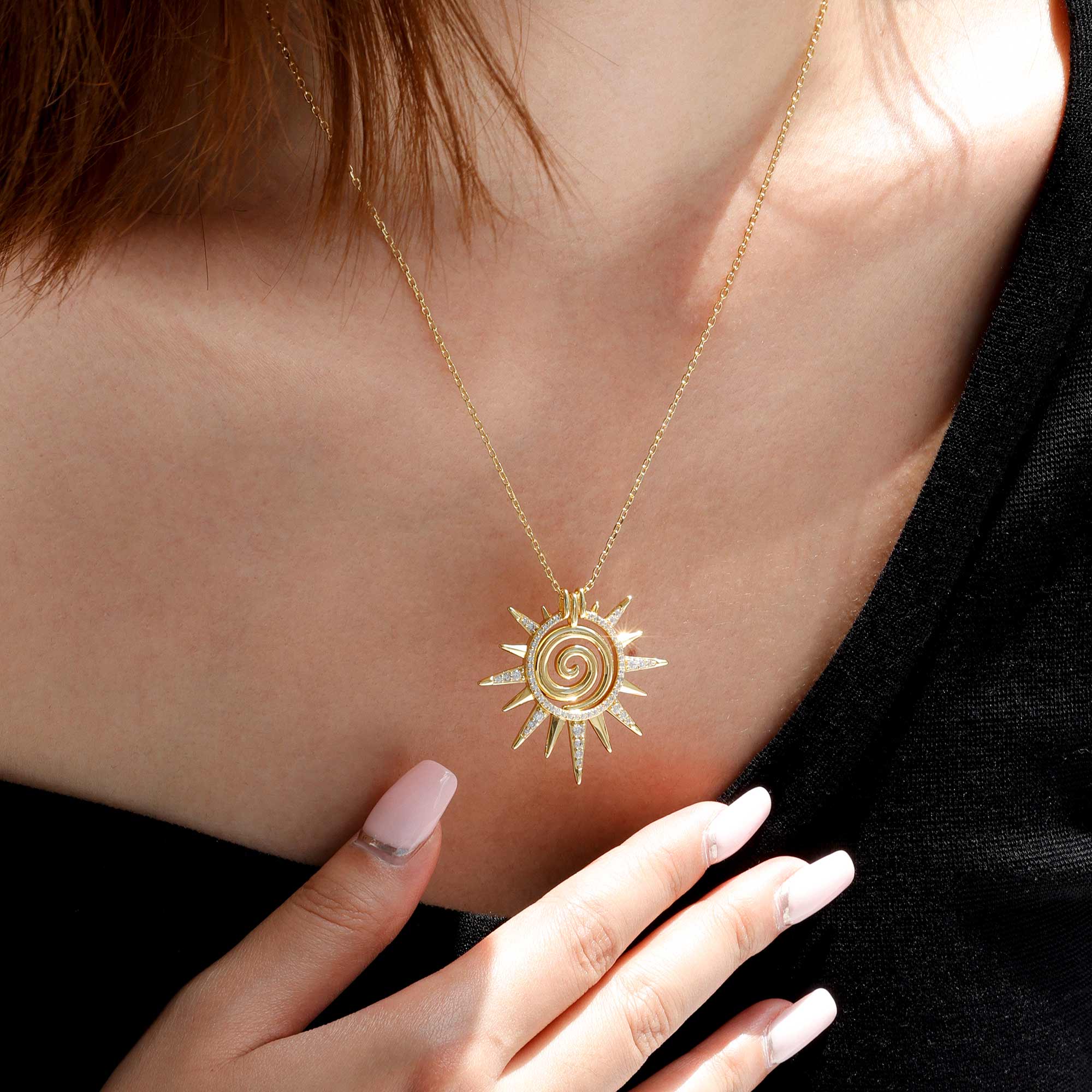 Spiral Clarity Necklace