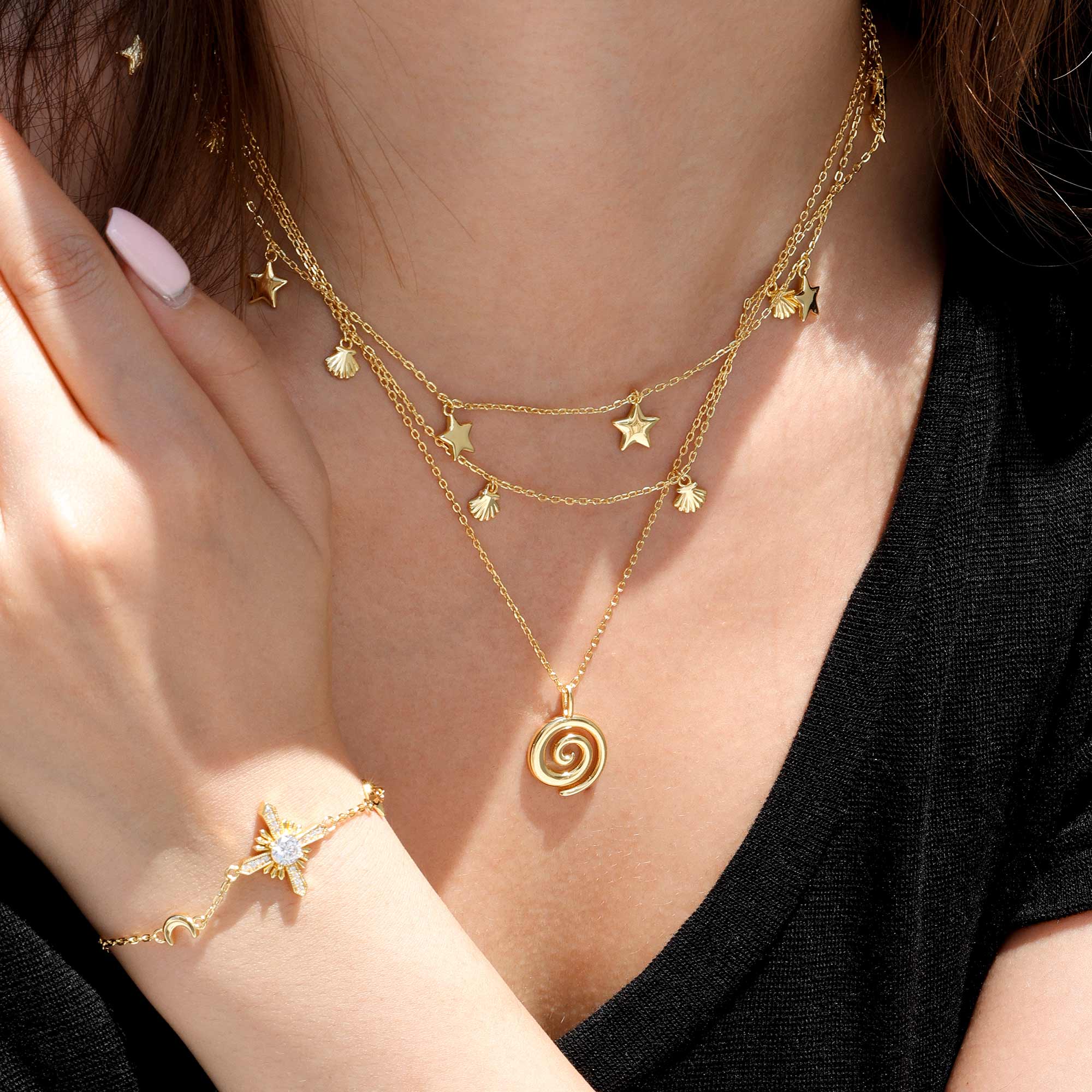 Spiral Clarity Necklace