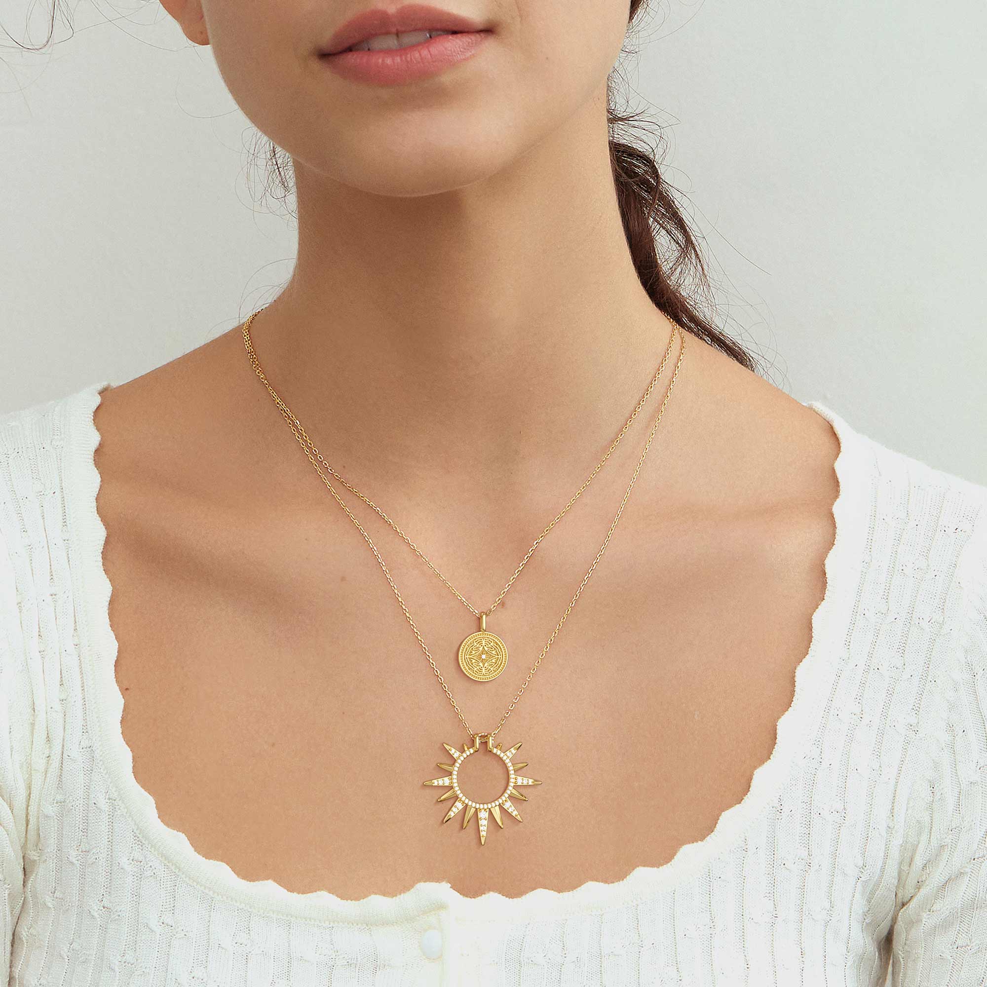 Butterfly Becoming Medallion Necklace