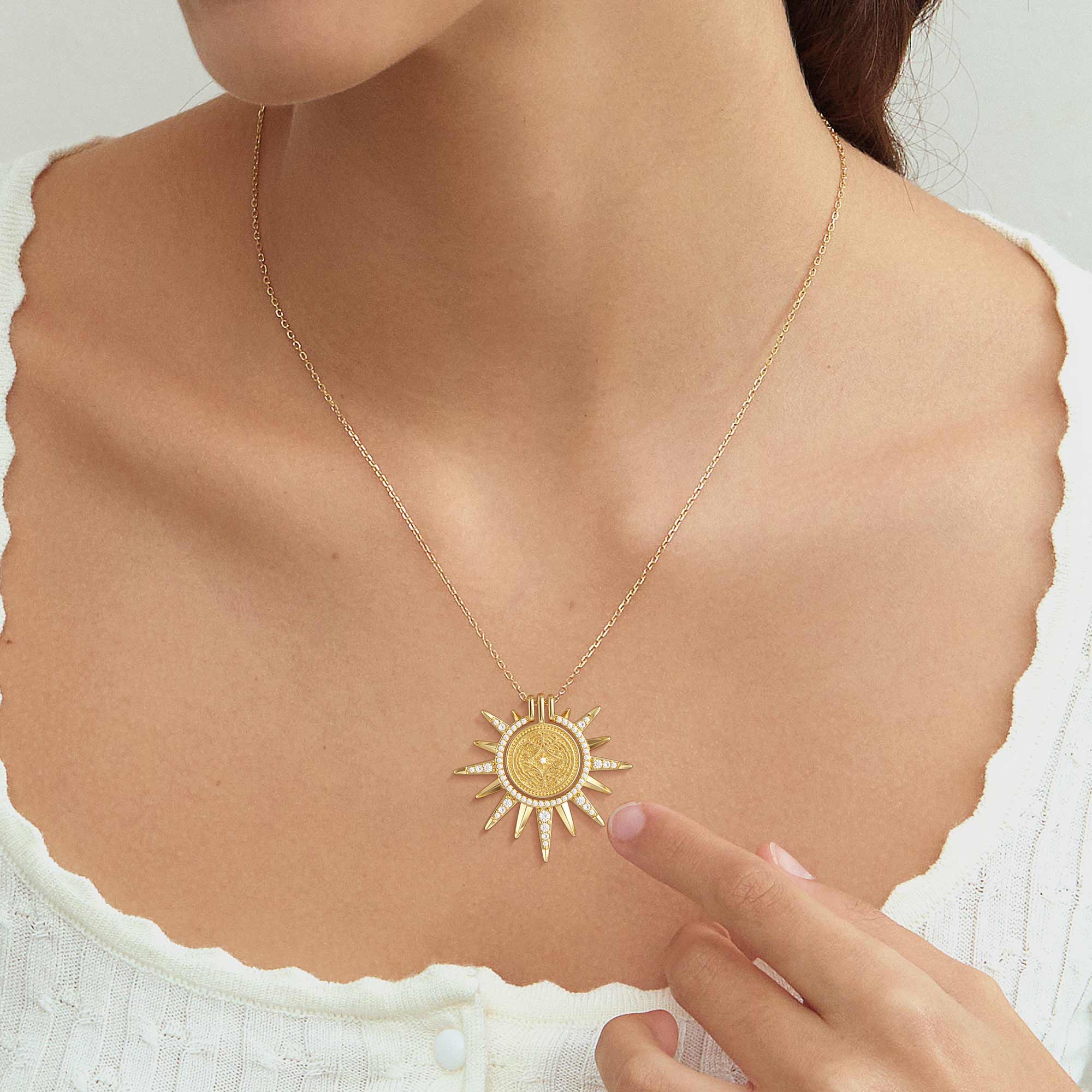 Butterfly Becoming Medallion Necklace