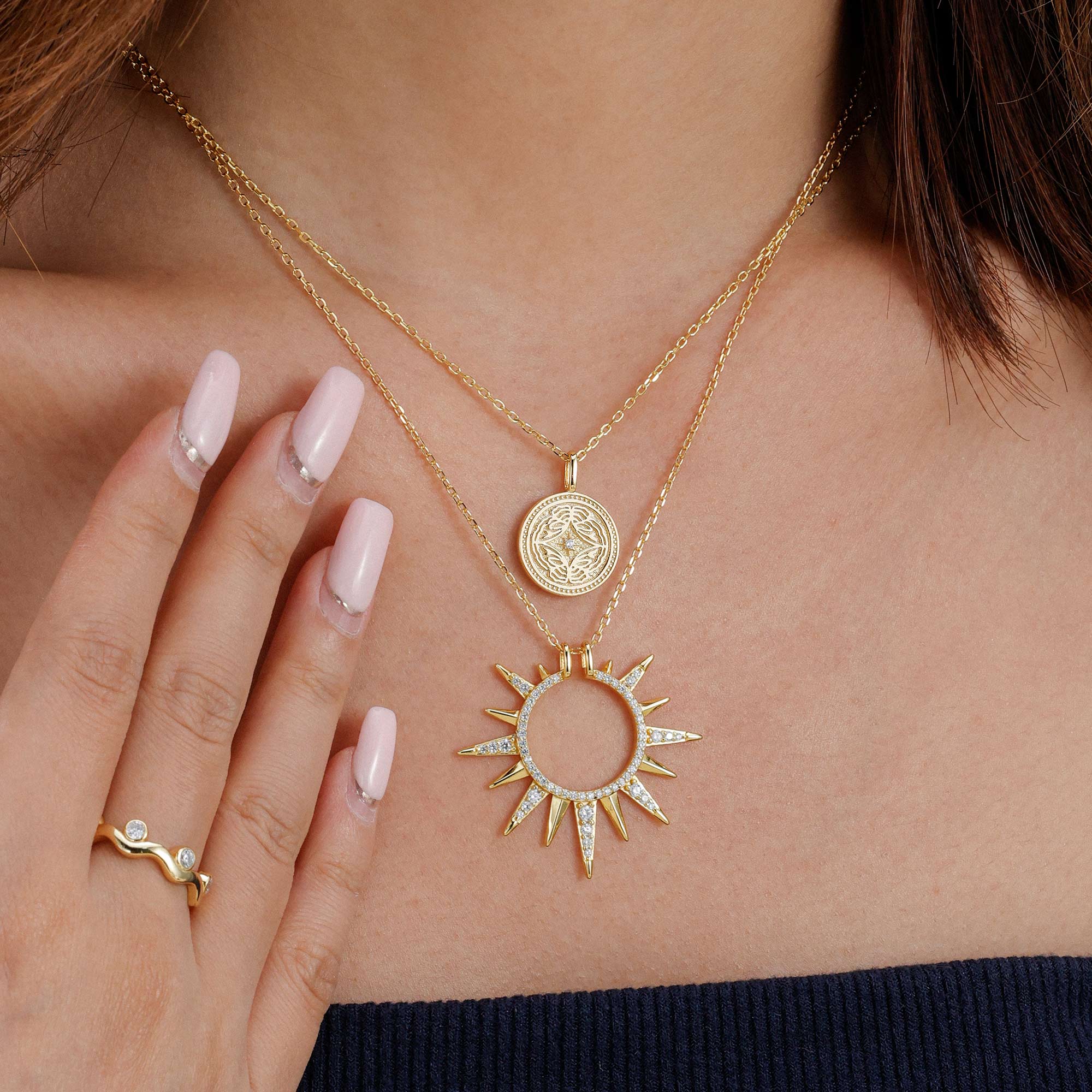 Butterfly Becoming Medallion Necklace
