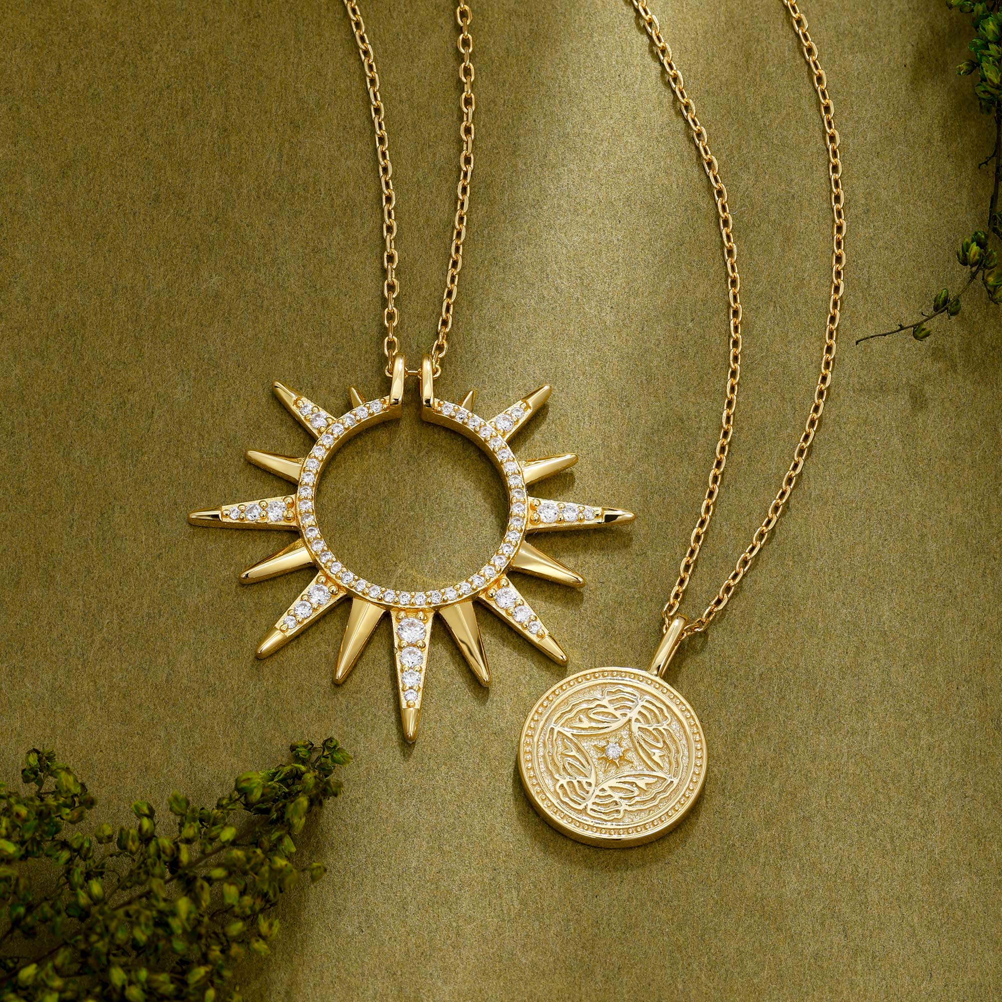 Butterfly Becoming Medallion Necklace