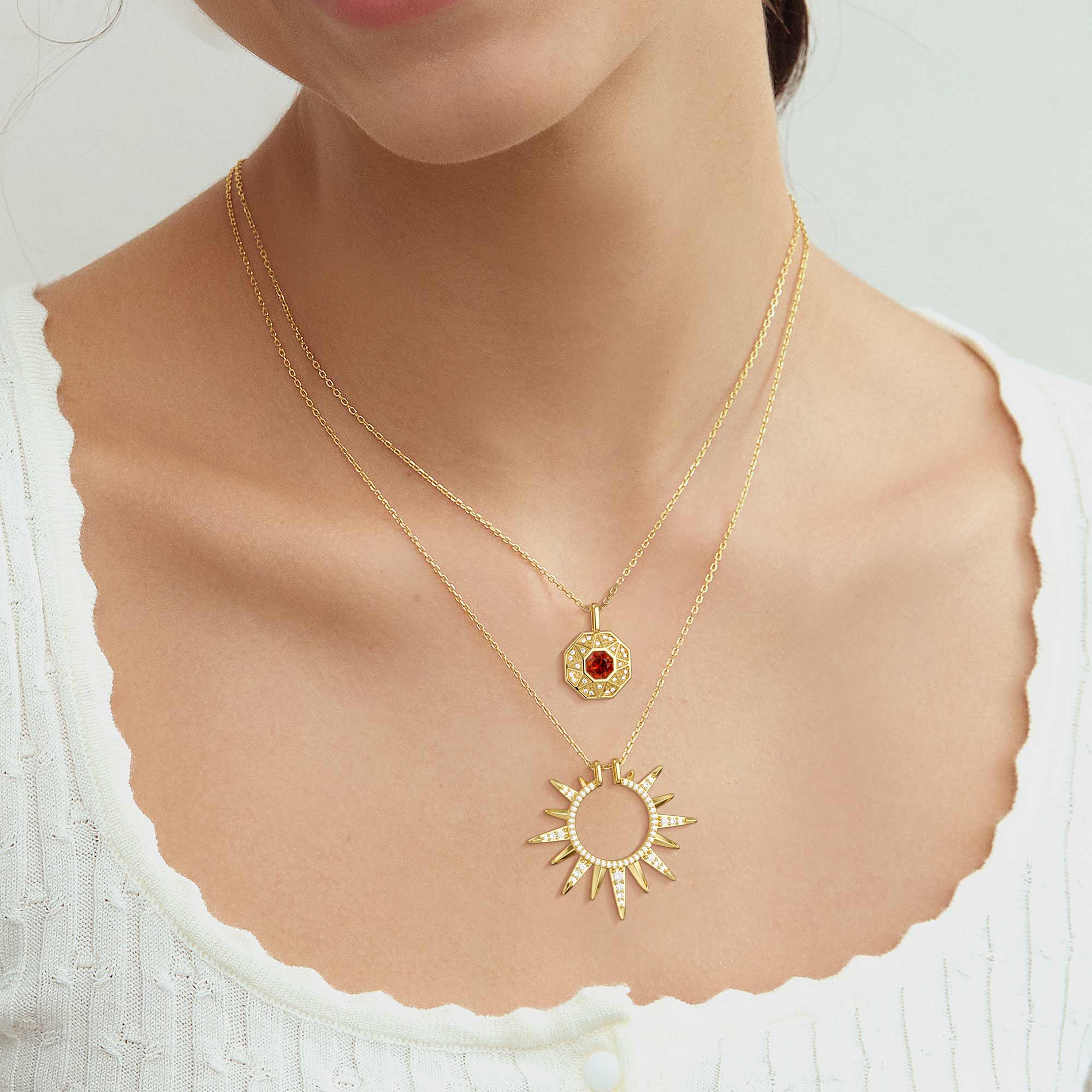 Radiant Light of Truth Octagon Necklace
