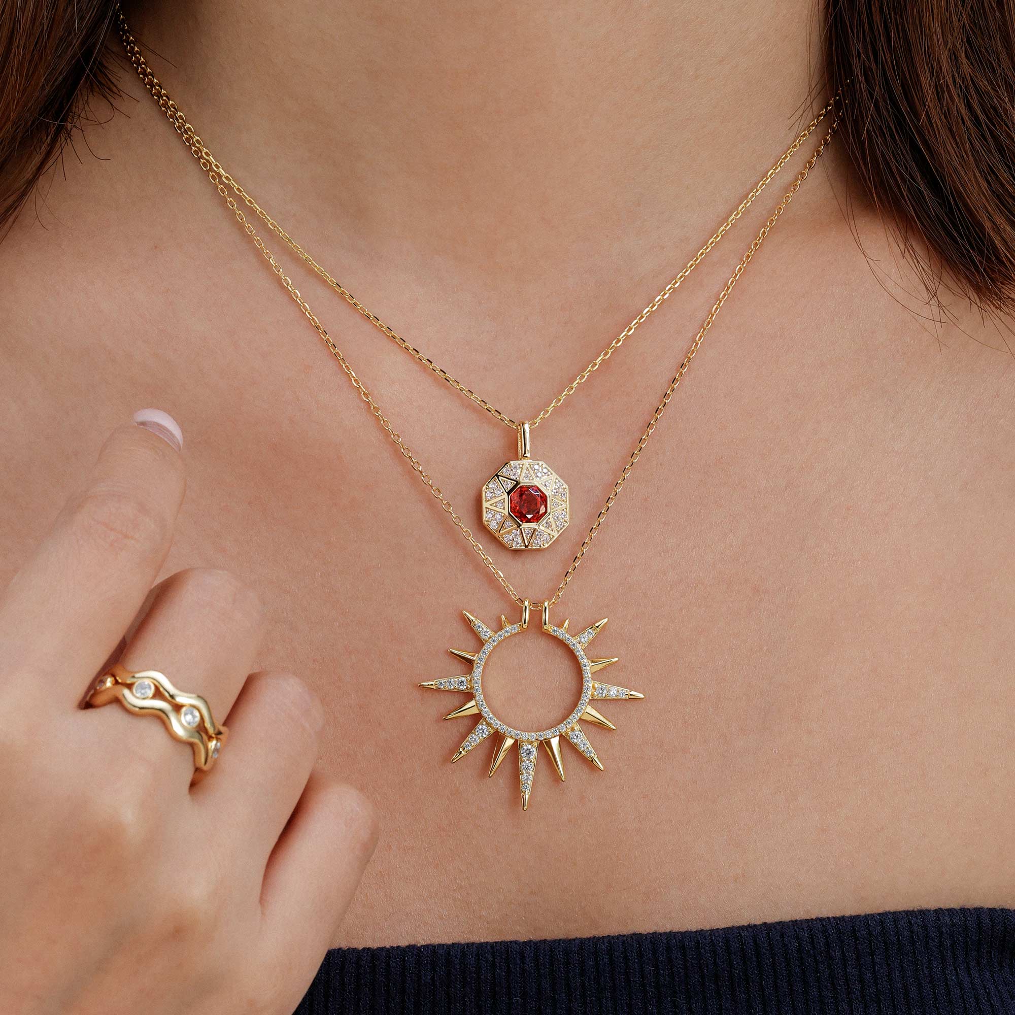 Radiant Light of Truth Octagon Necklace
