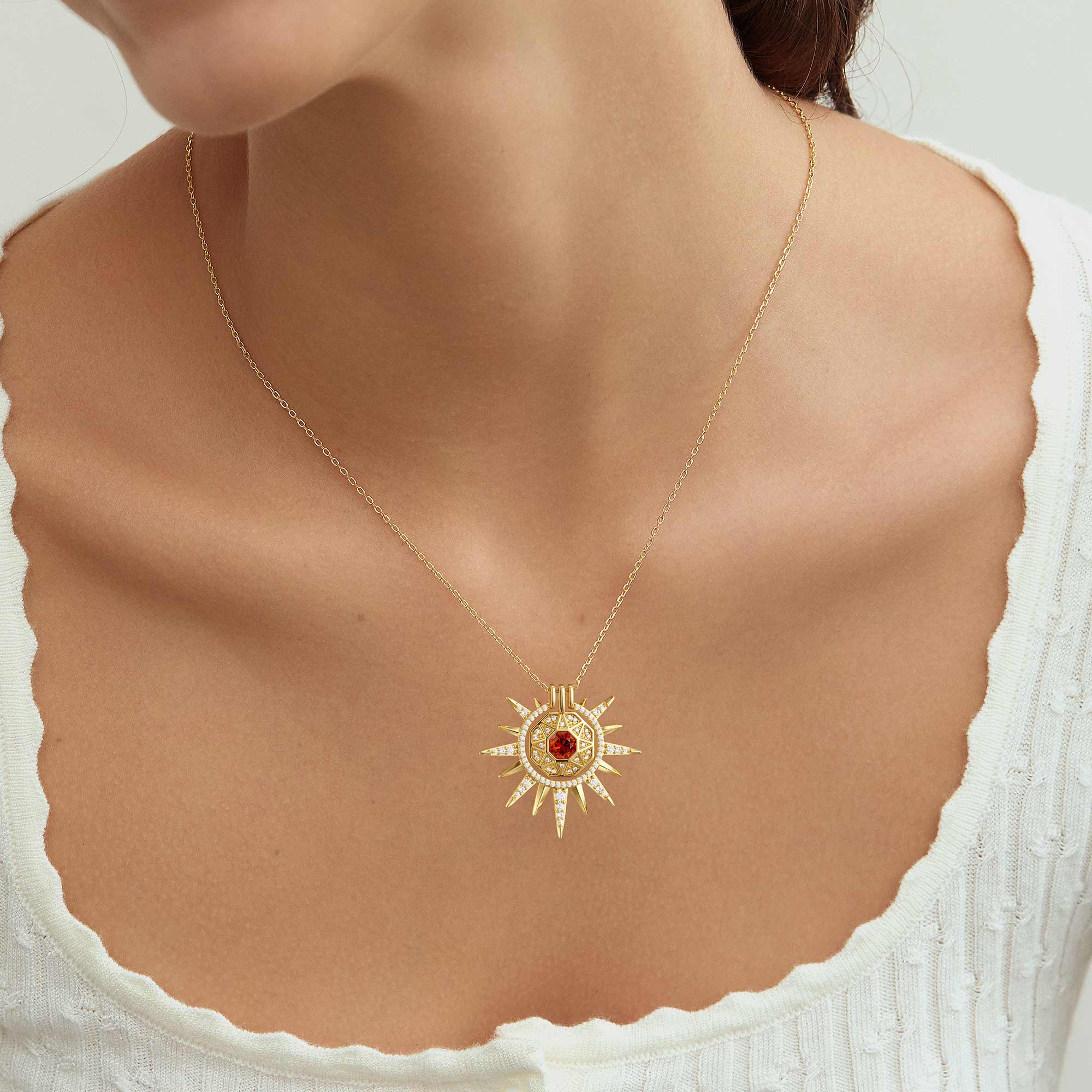 Radiant Light of Truth Octagon Necklace
