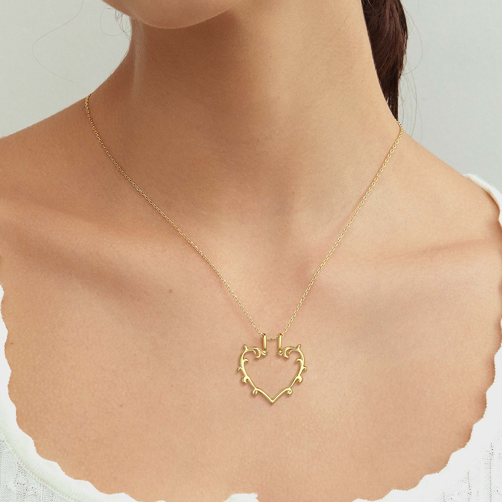 Sacred Bloom Heart of Love Necklace